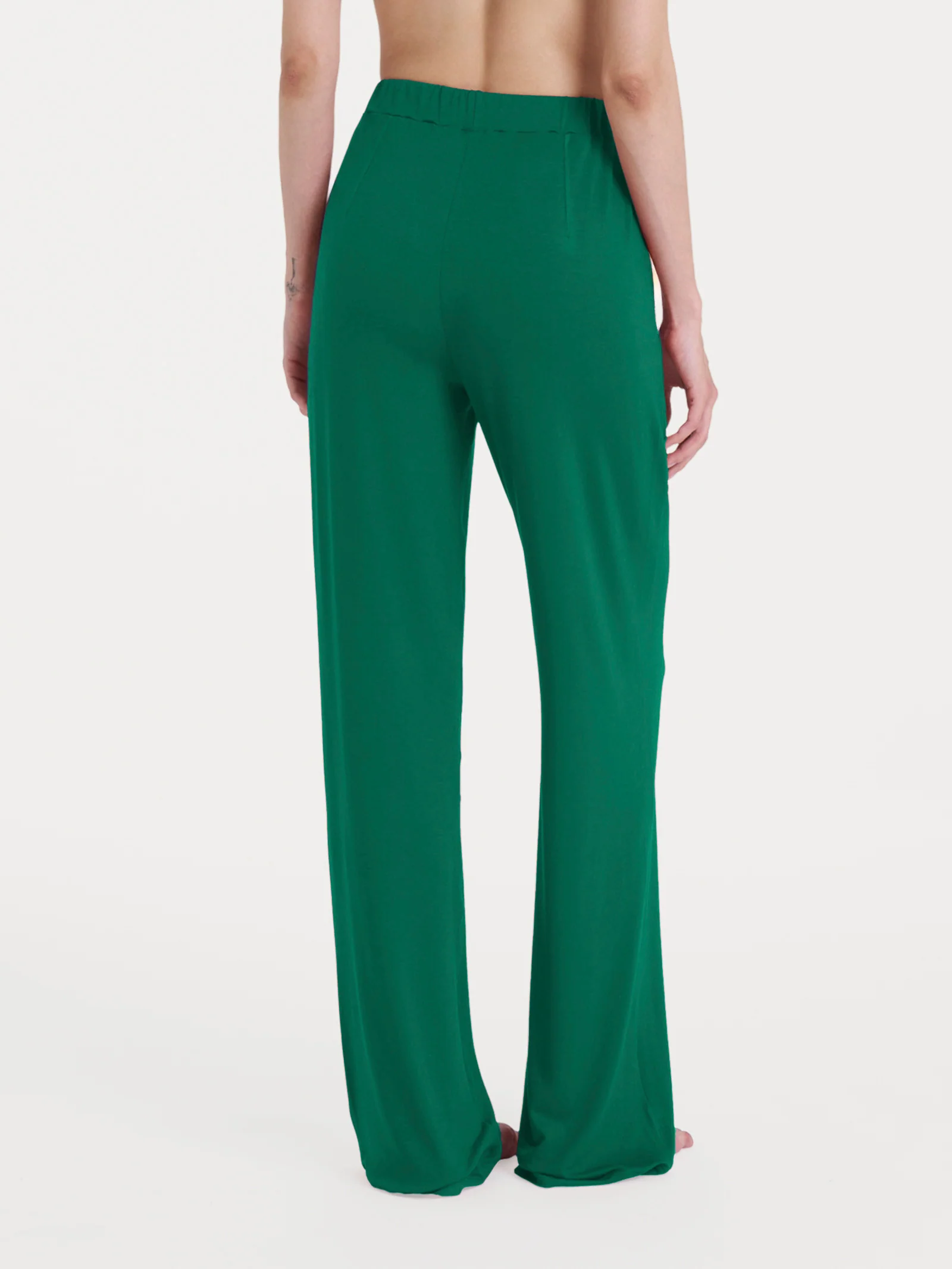 Pantalone ampio tinta unita in Viscosa Summer - Bayou - Image 2