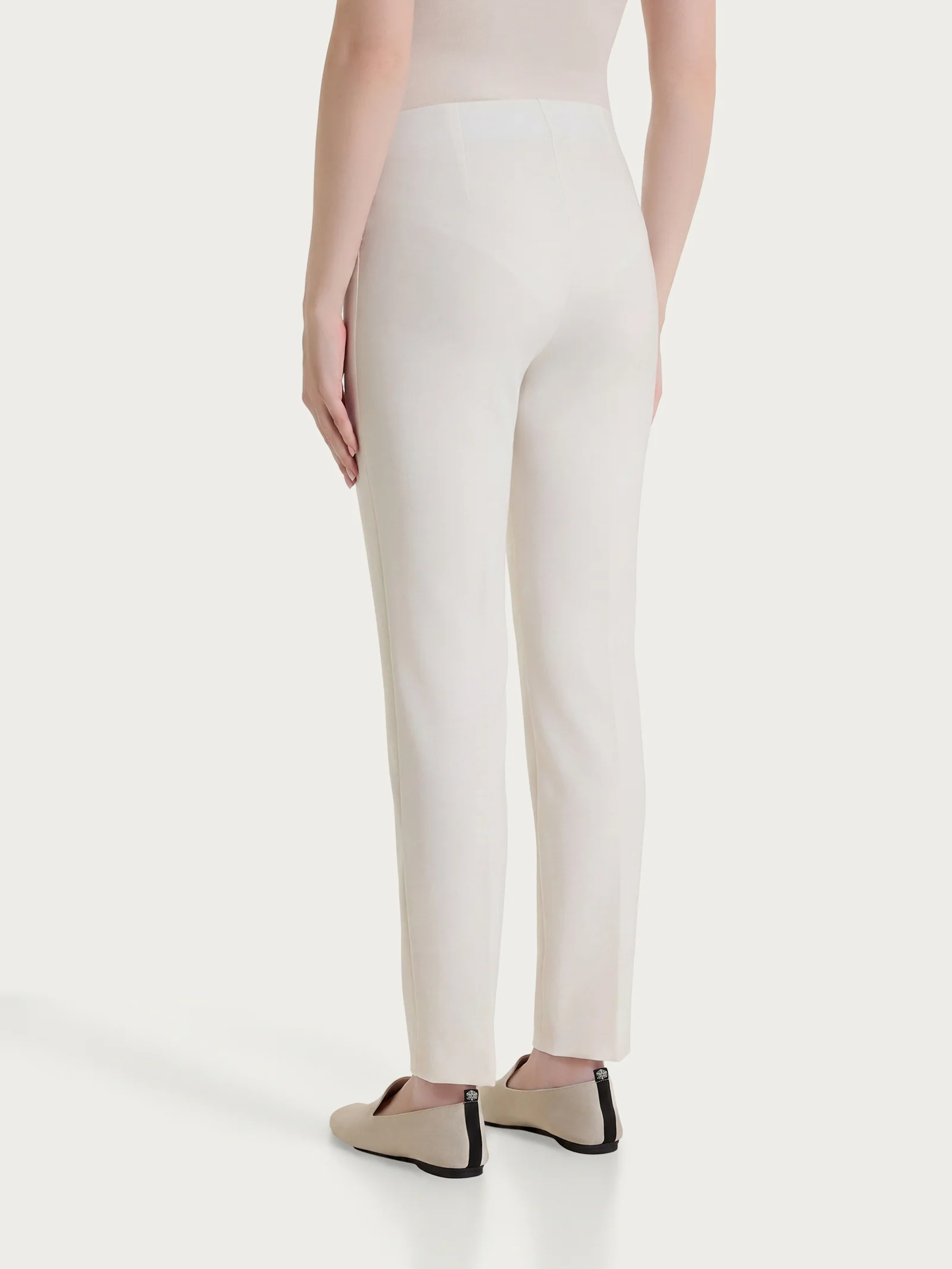 Pantalone capri con spacchetti in Linen Super Fresh - Candido - Image 2