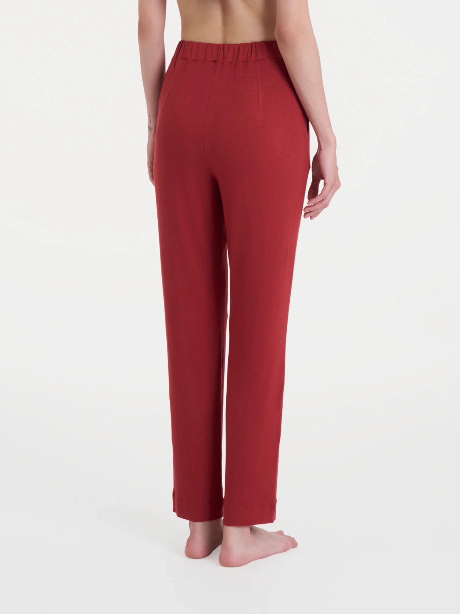 Pantalone capri con tasche in Viscosa Summer - Brandy Snifter - Image 2