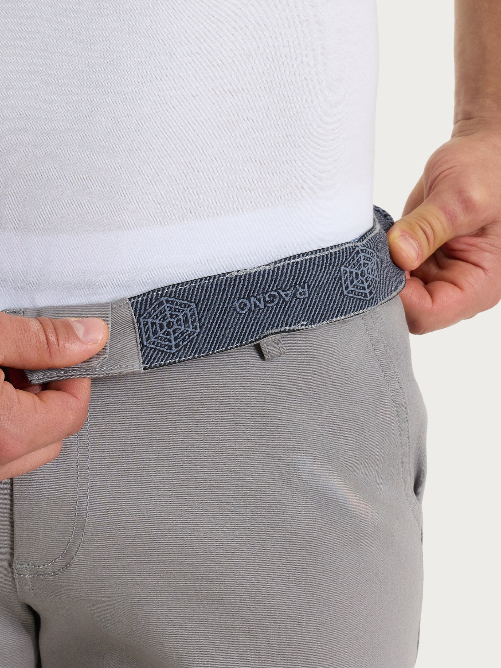 Pantalone Chino in Heavy Duty Twill di Cotone - Pietra - Image 4
