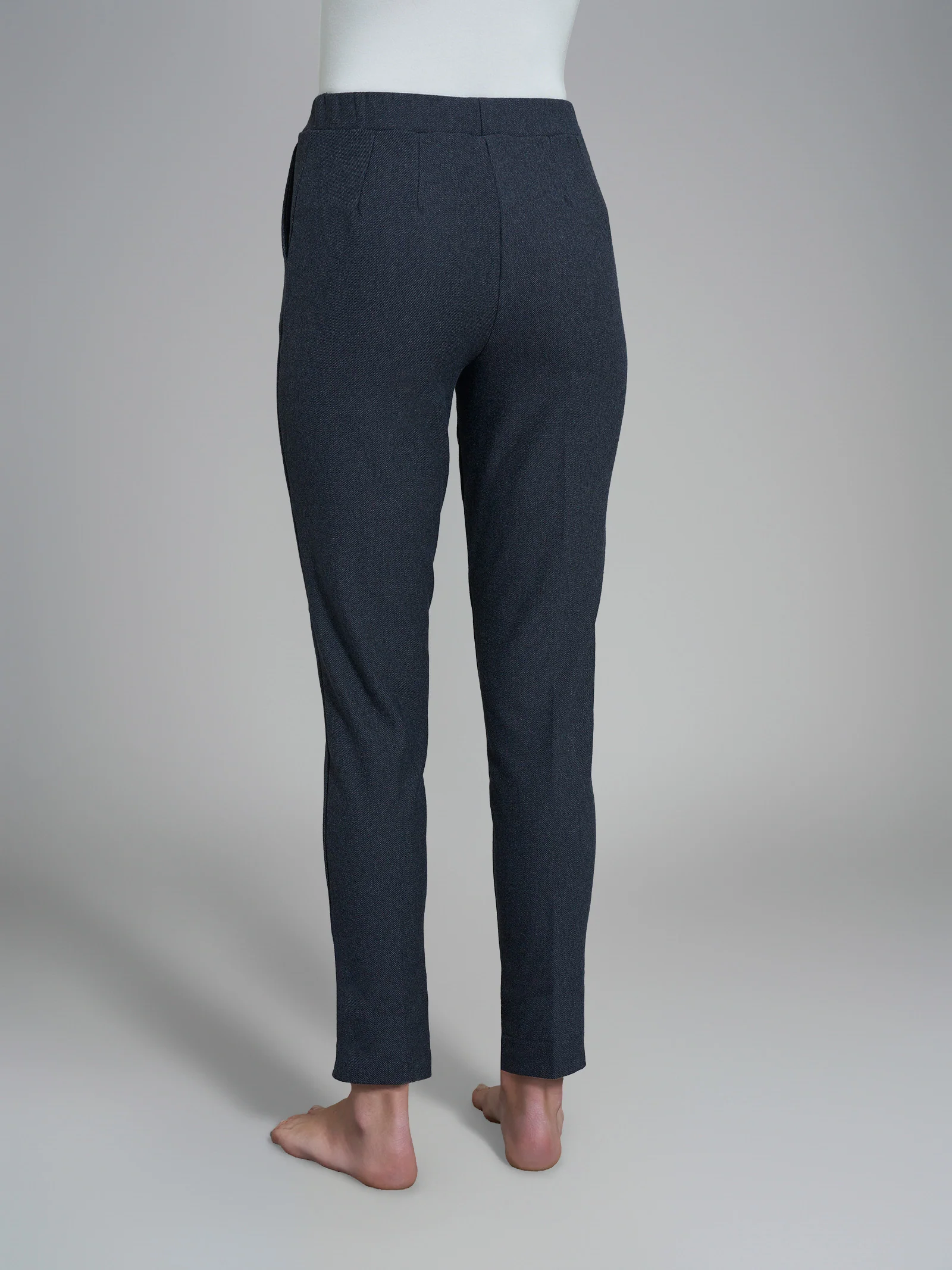 Pantalone chino in maglia flanella - Bleu Mel. - Image 2