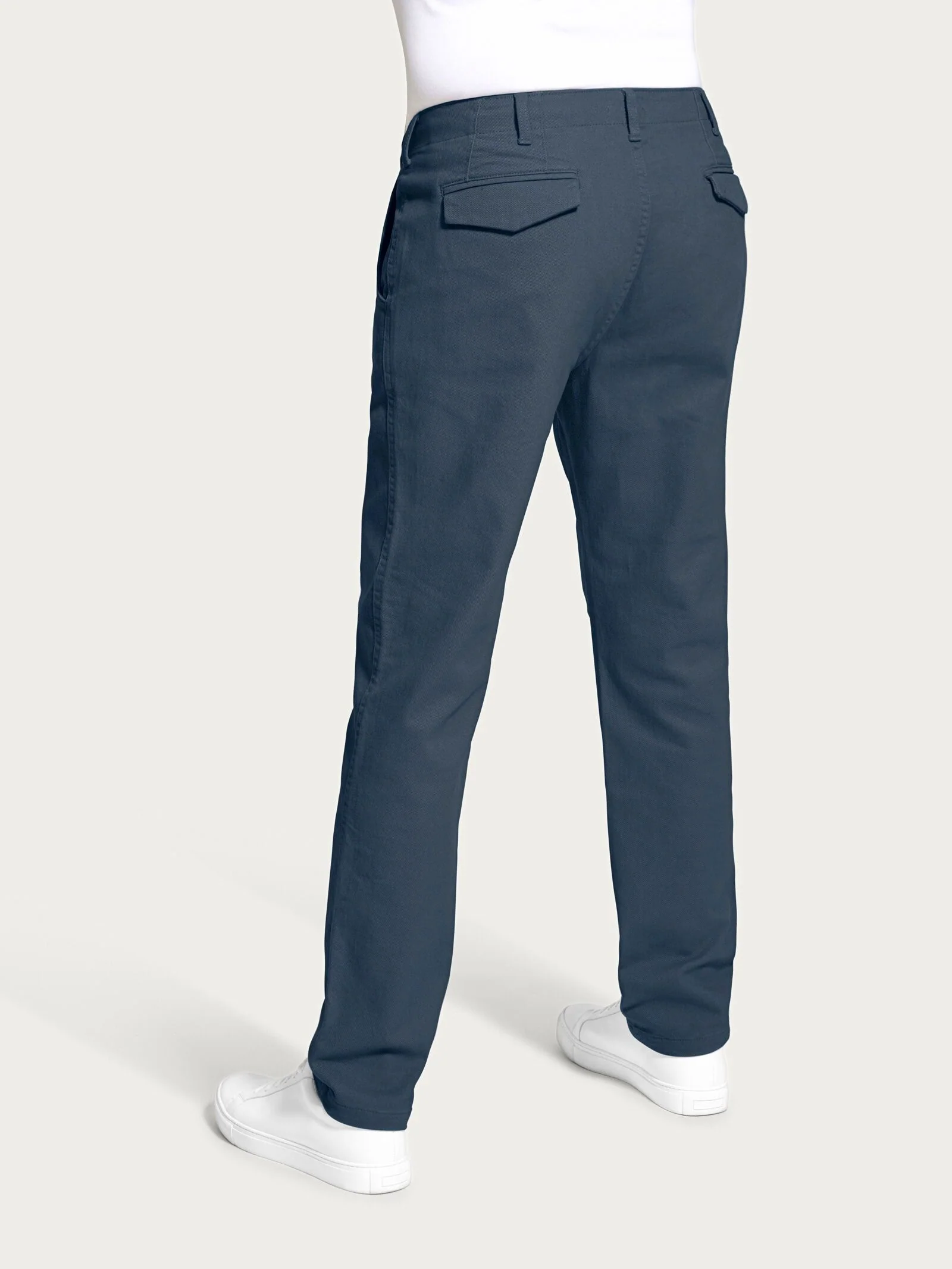 Pantalone chino in Raw Twill di Cotone - India Ink - Image 2