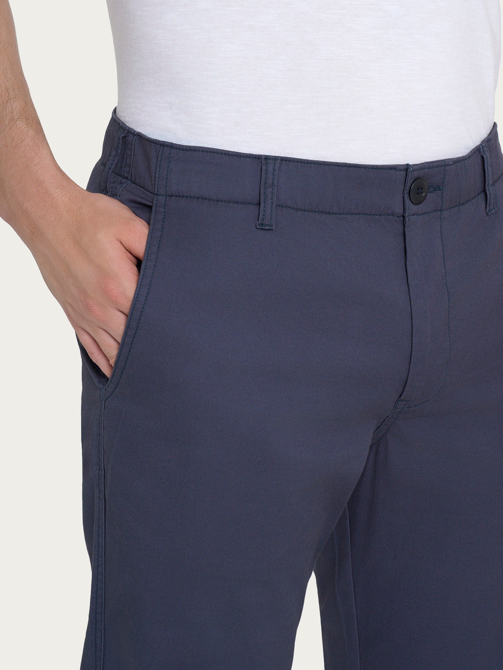 Pantalone Chino in Summer Twill - India Ink - Image 3
