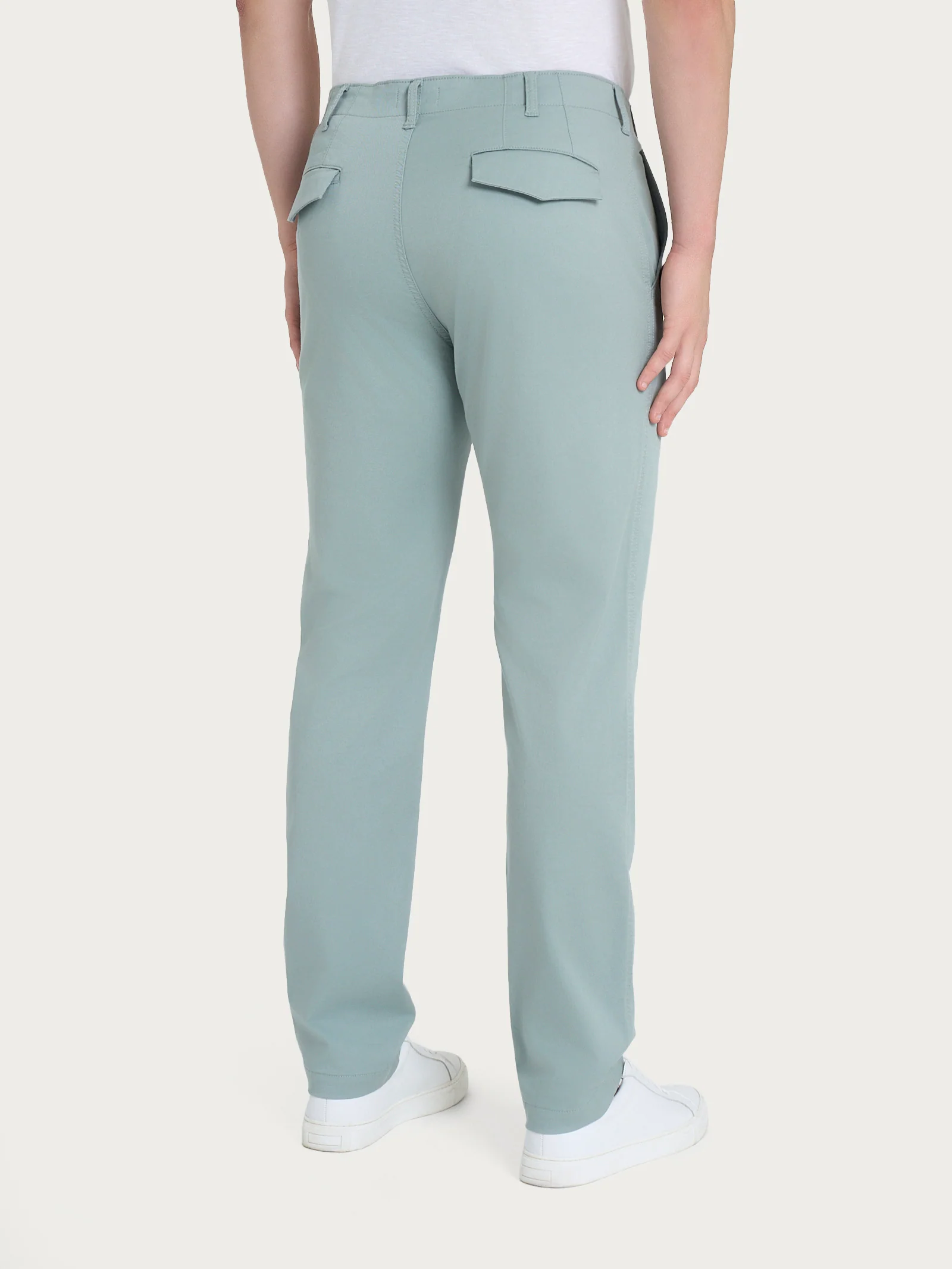 Pantalone Chino in Summer Twill - Iceberg Green - Image 2