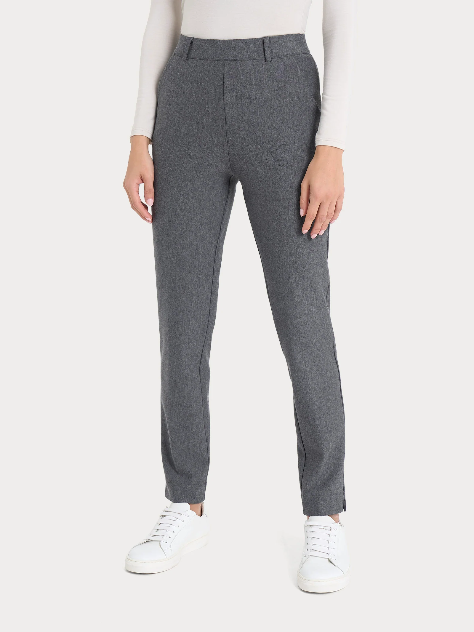 Pantalone chino slim con tasche in Compact - Ardesia Mel.