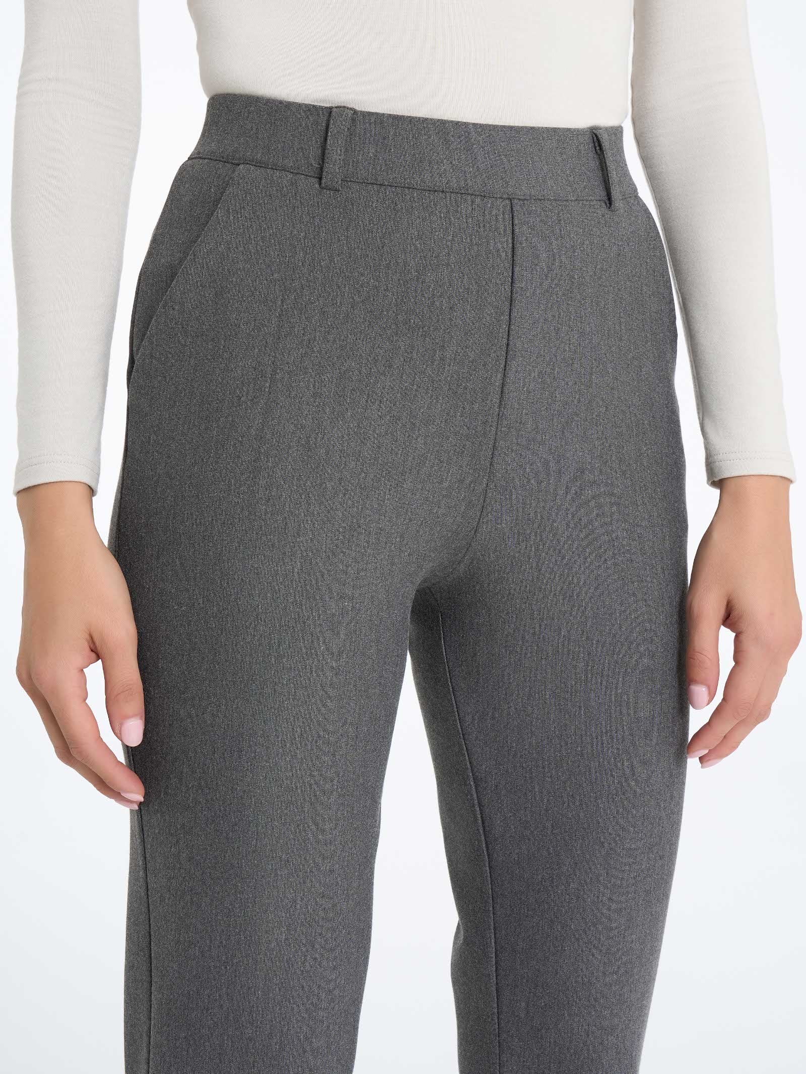 Pantalone chino slim con tasche in Compact - Ardesia Mel. - Image 3