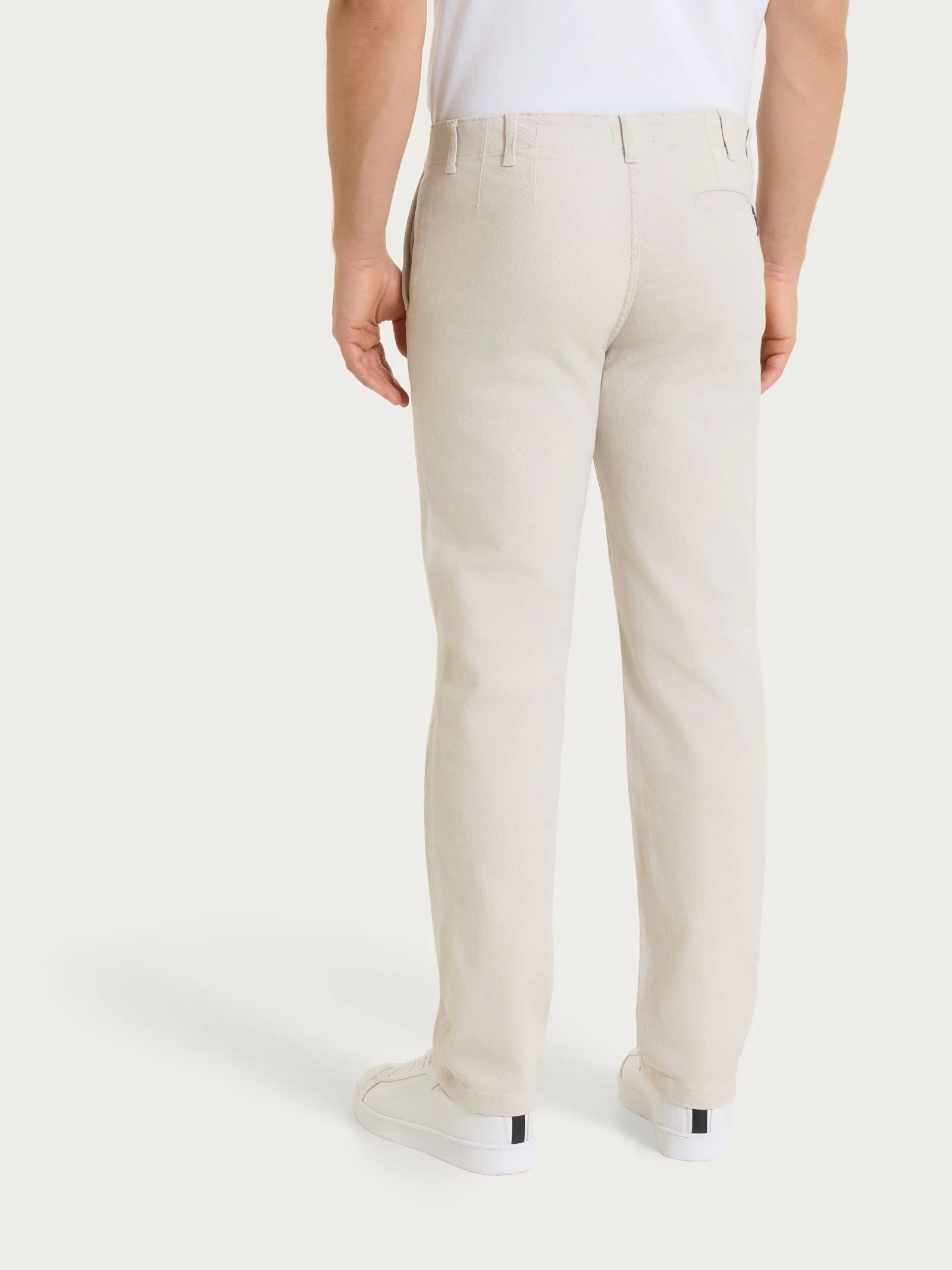 Pantalone con tasche america in Raw Twill di Cotone - Champignon - Image 2