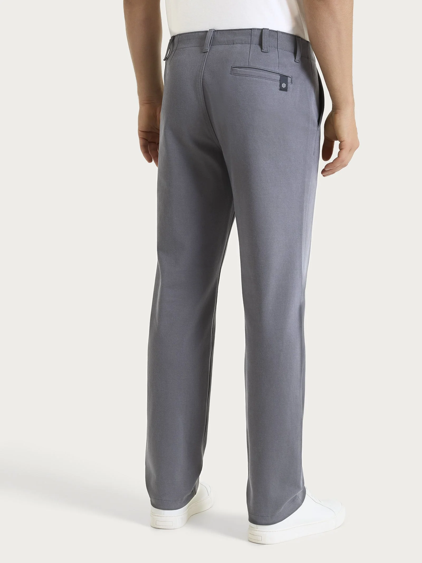 Pantalone con tasche america in Raw Twill di Cotone - Pietra - Image 2