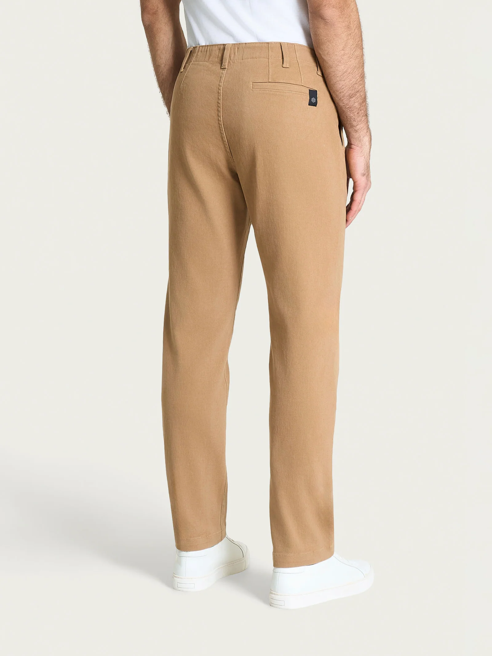 Pantalone con tasche america in Raw Twill di Cotone - Tiger's Eye - Image 2