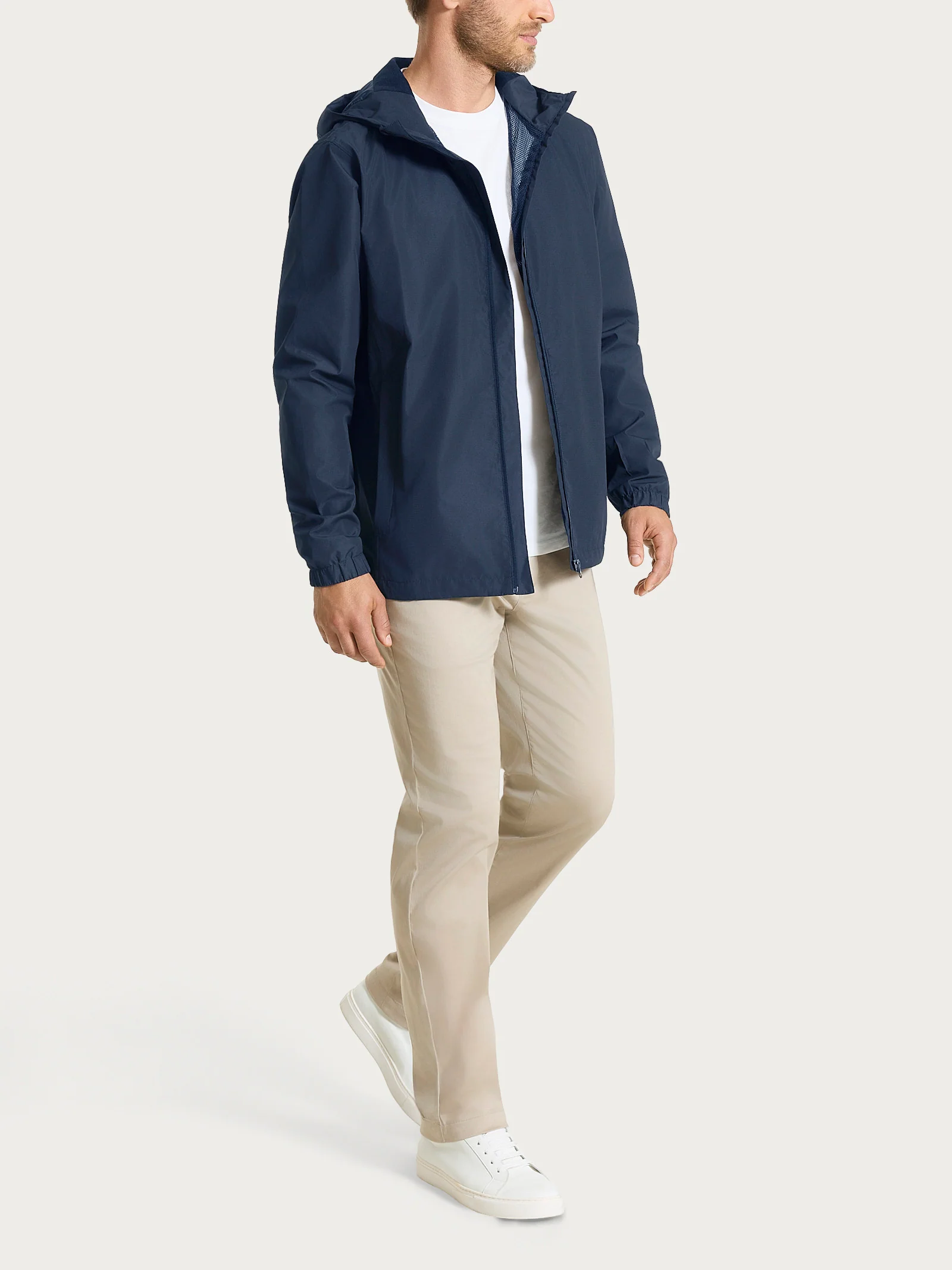 Pantalone con tasche america in Satin Power  - Crockery - Image 9