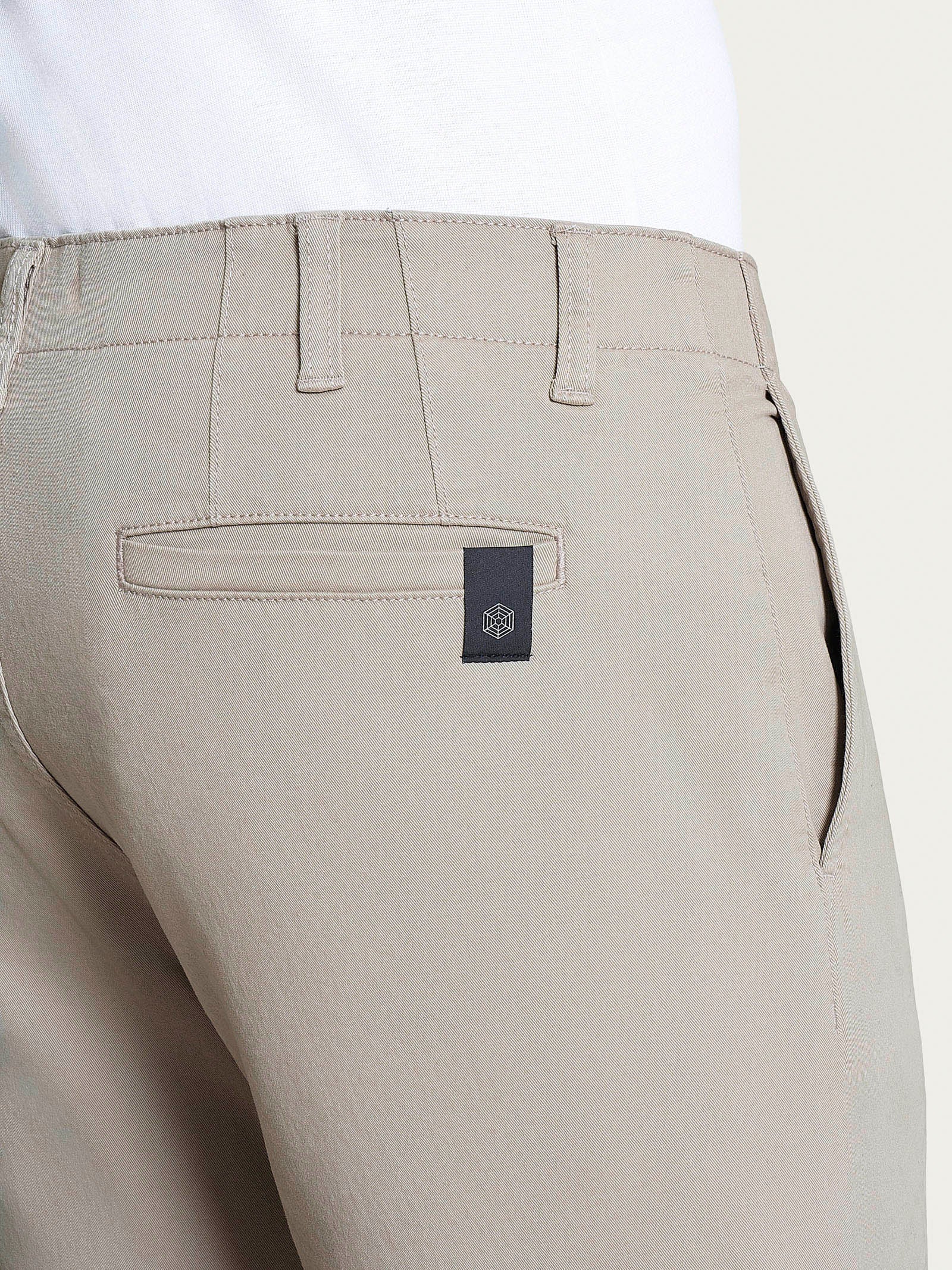 Pantalone con tasche america in Twill Eco Cotton - String - Image 3