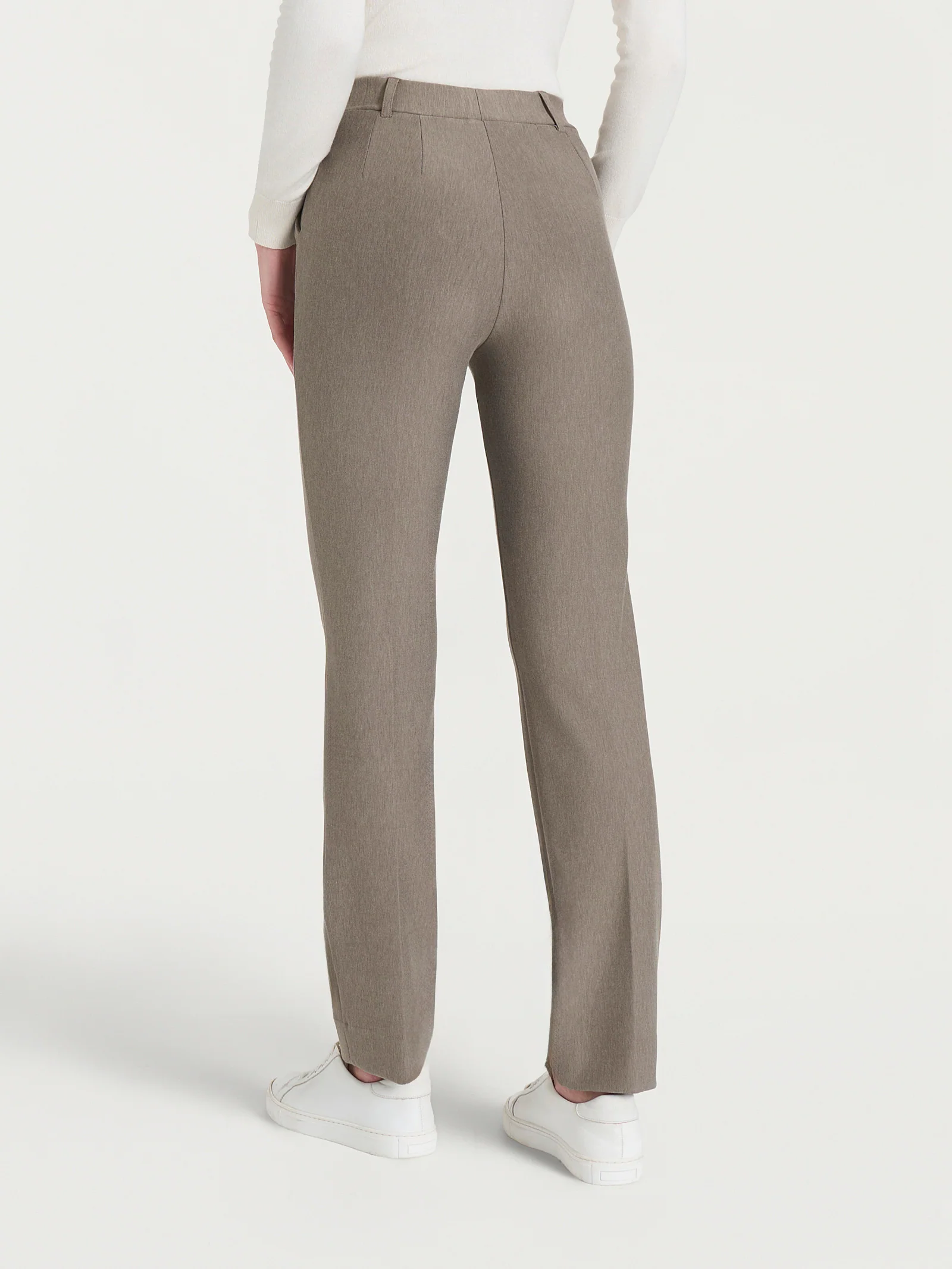 Pantalone dritto con tasche in Compact - Glace' Mel. - Image 2
