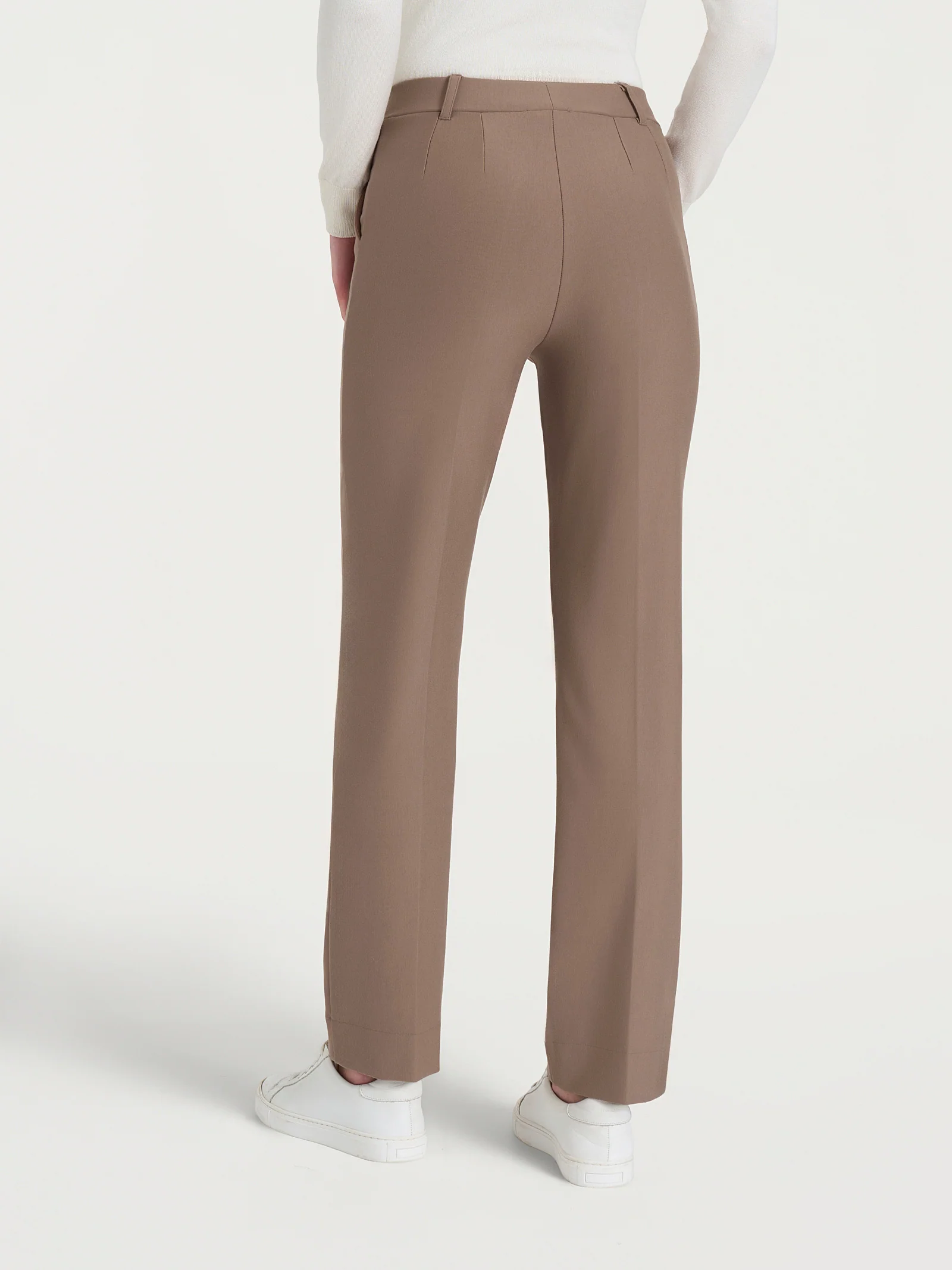 Pantalone dritto con tasche in Compact - Pine Bark - Image 2