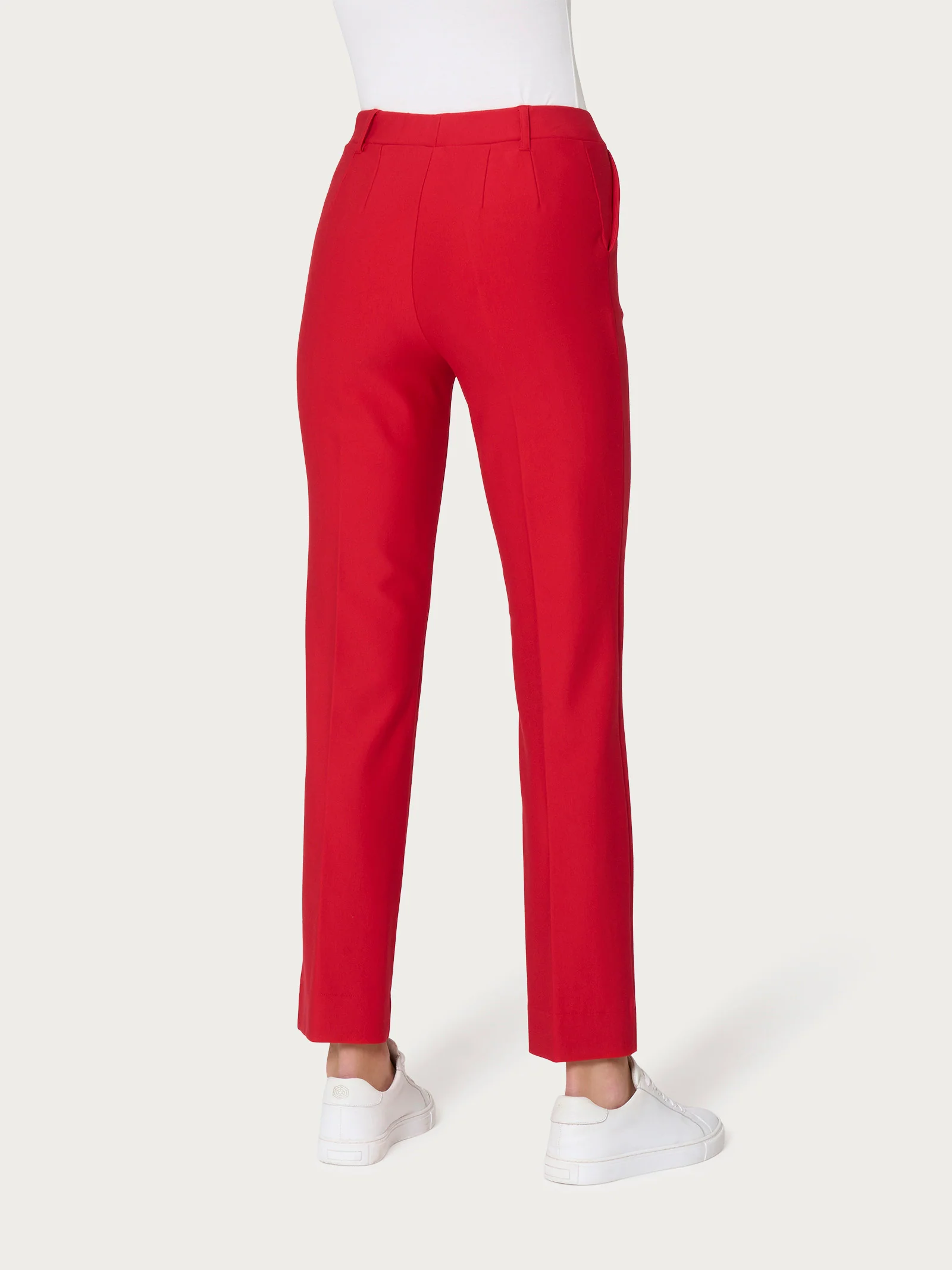 Pantalone dritto con tasche in Compact - Salsa - Image 2