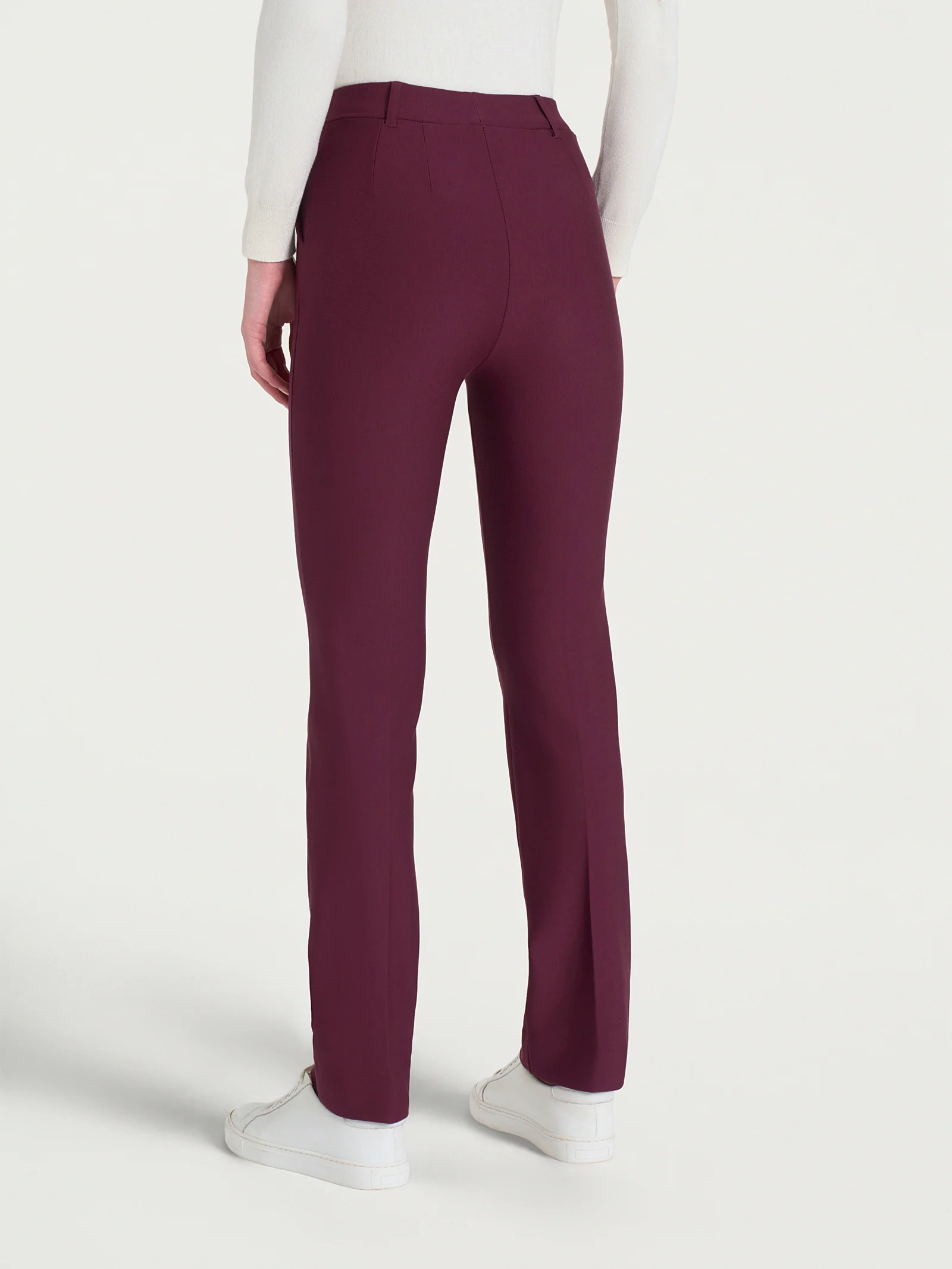 Pantalone dritto con tasche in Compact - Fig - Image 2