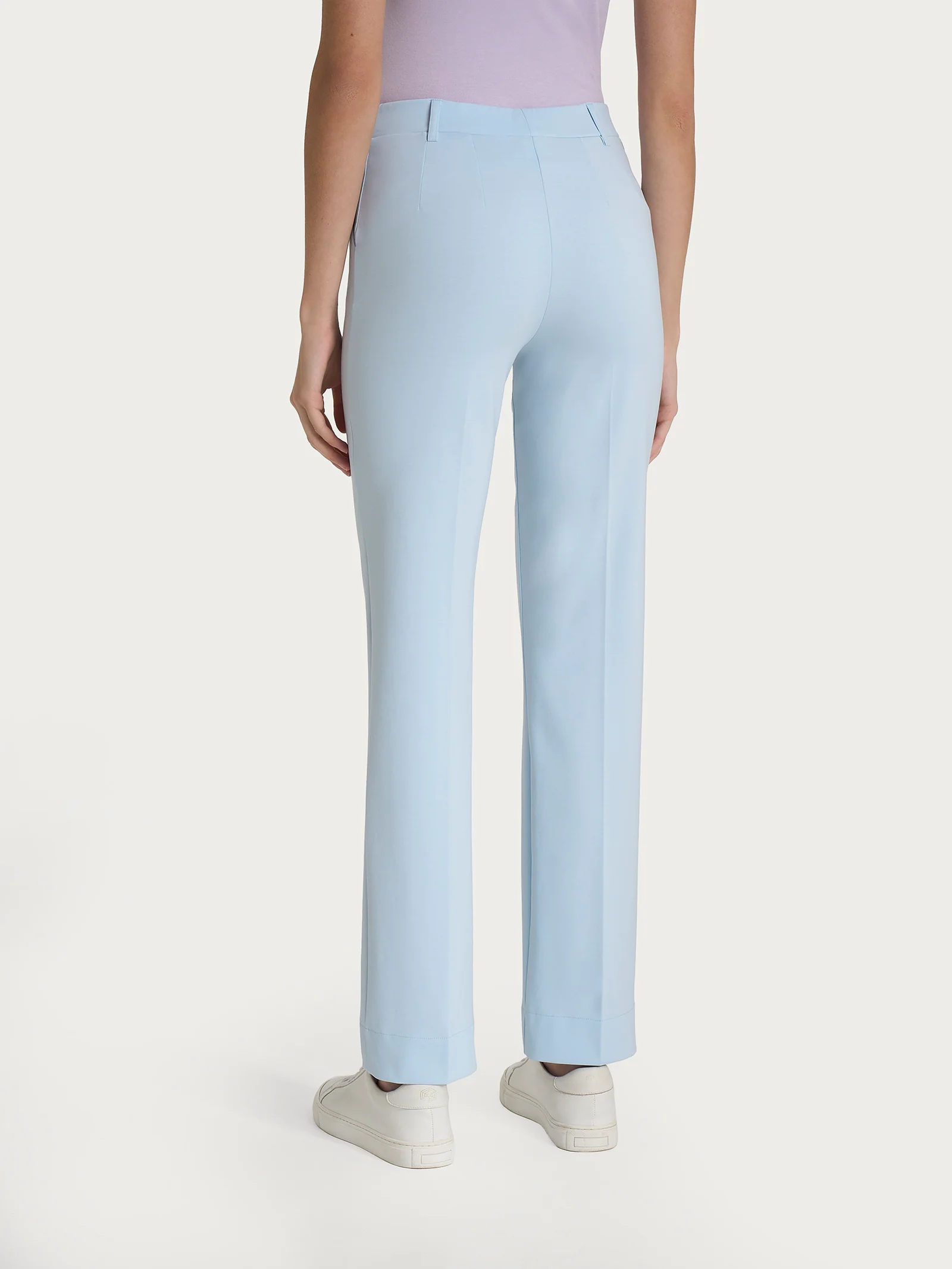 Pantalone dritto con tasche in Compact Light - Skyway - Image 2