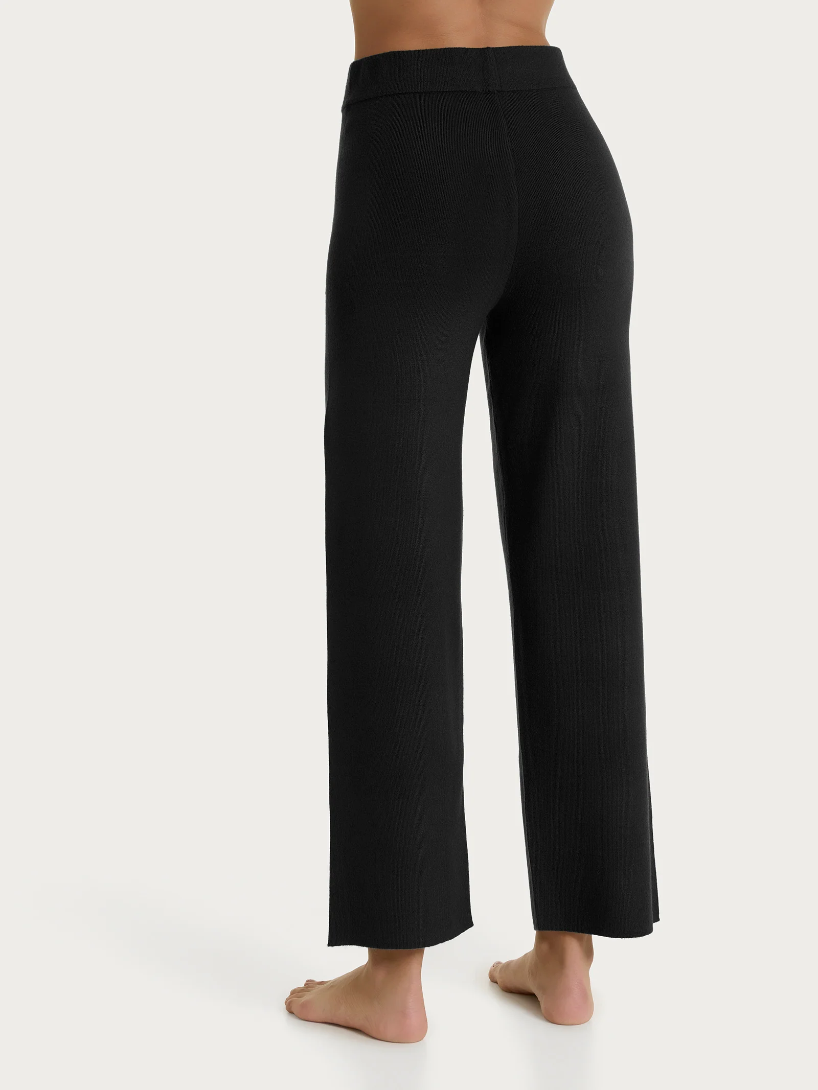 Pantalone dritto con tasche in Super Soft - Nero - Image 2