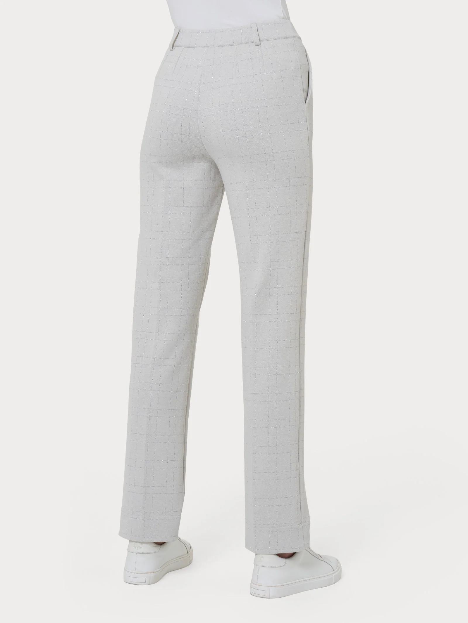 Pantalone dritto con tasche in tessuto Eco Jacquard - Fant.Champignon - Image 2