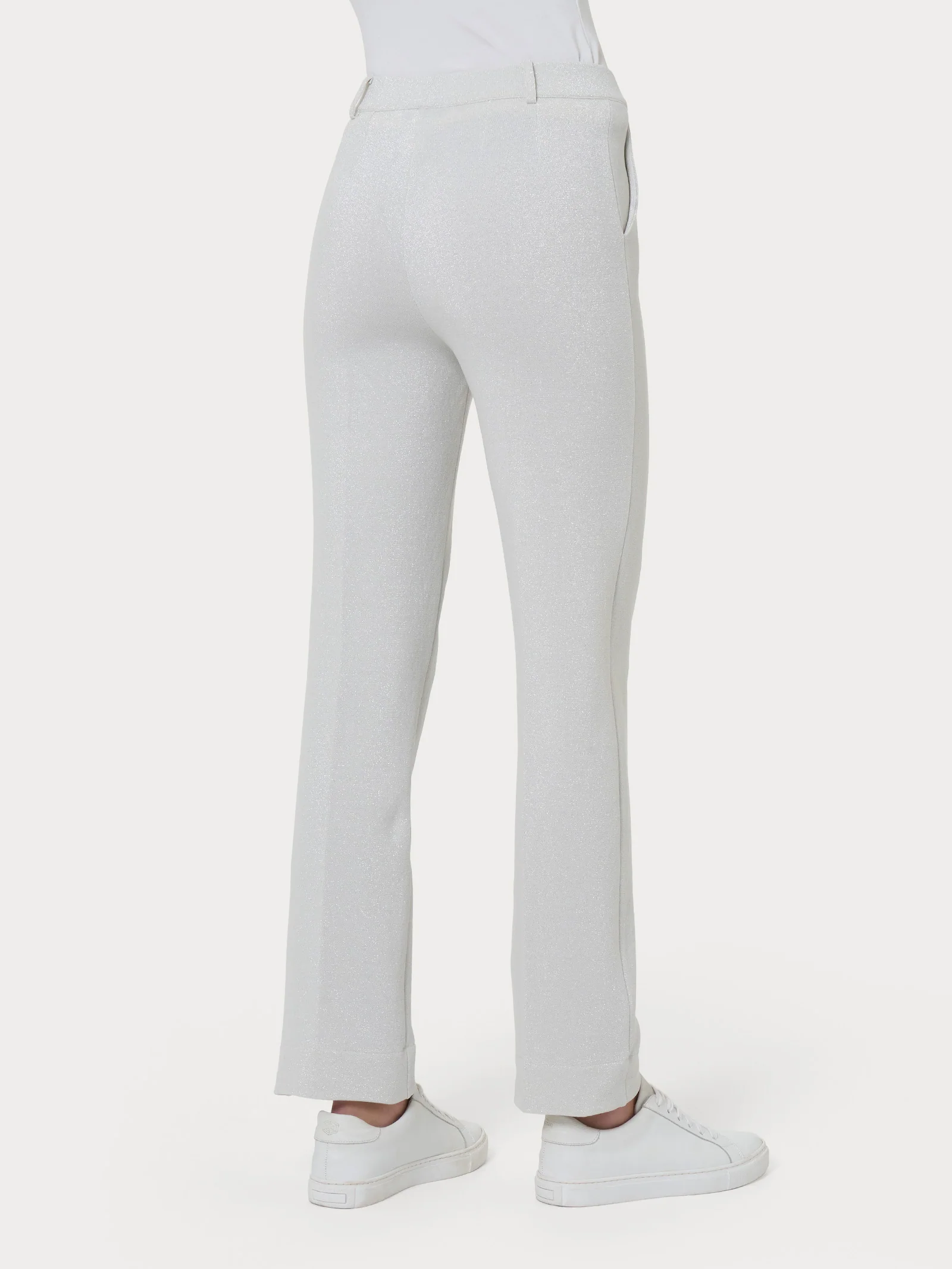 Pantalone dritto con tasche in tessuto Eco Jacquard - Fant.Champignon - Image 2