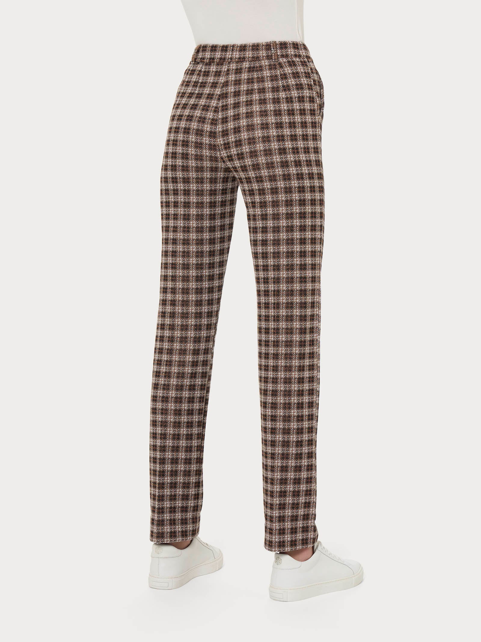 Pantalone dritto con tasche in tessuto Eco Jacquard - Fant.Nero - Image 2