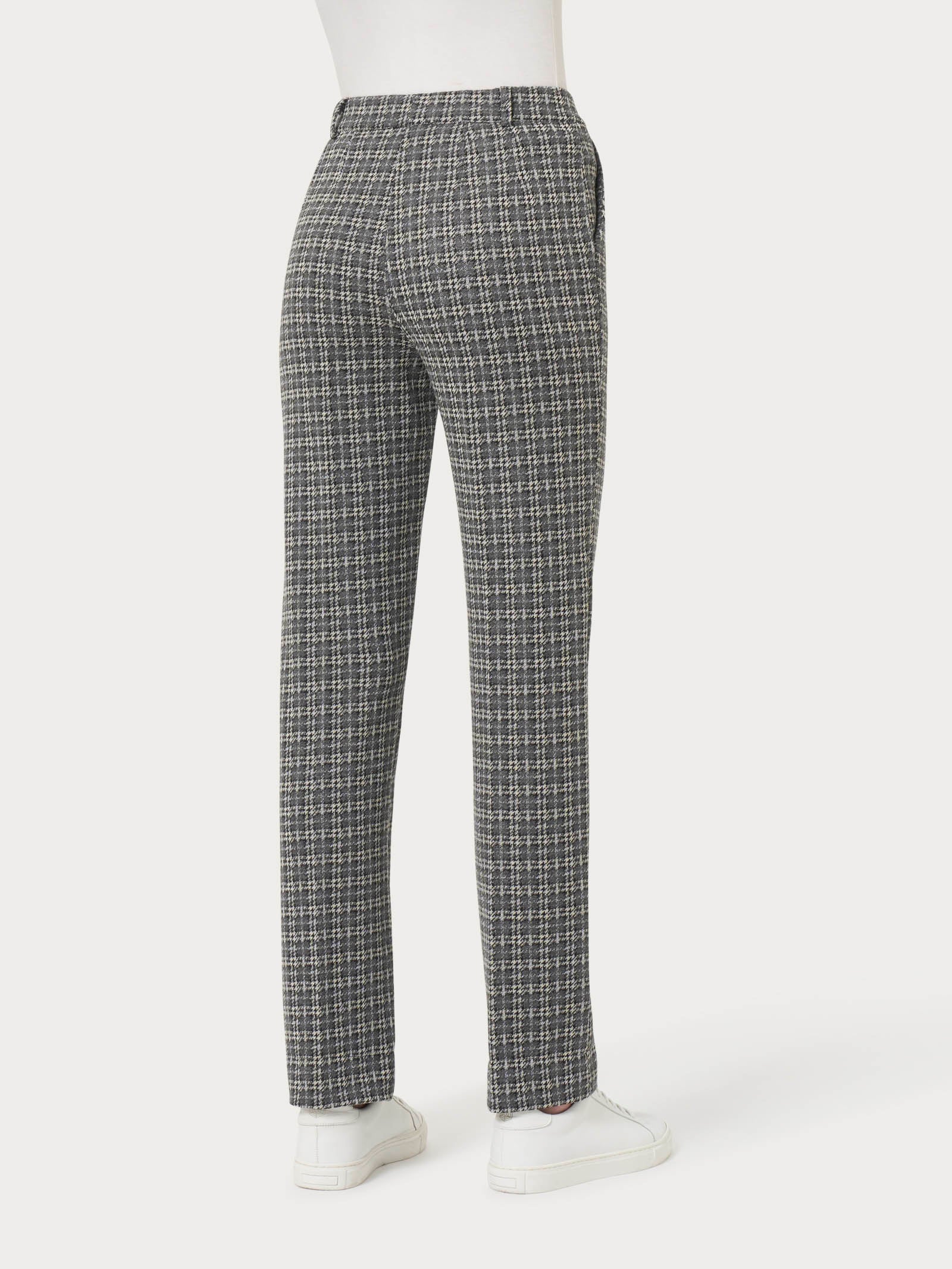 Pantalone dritto con tasche in tessuto Eco Jacquard - Fant.Vapore - Image 2