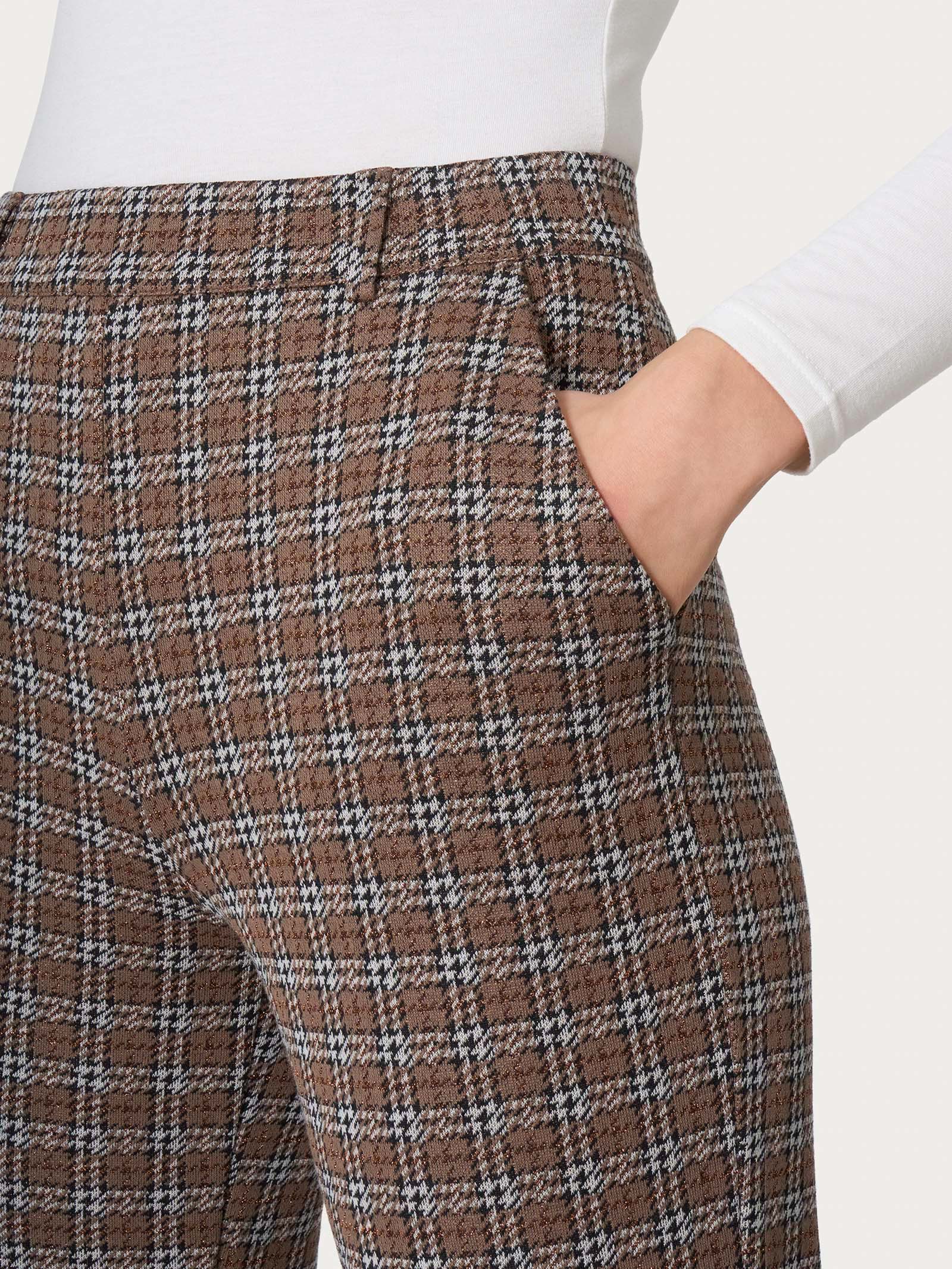 Pantalone dritto con tasche in tessuto Eco Jacquard - Fant. Pine Bark - Image 3