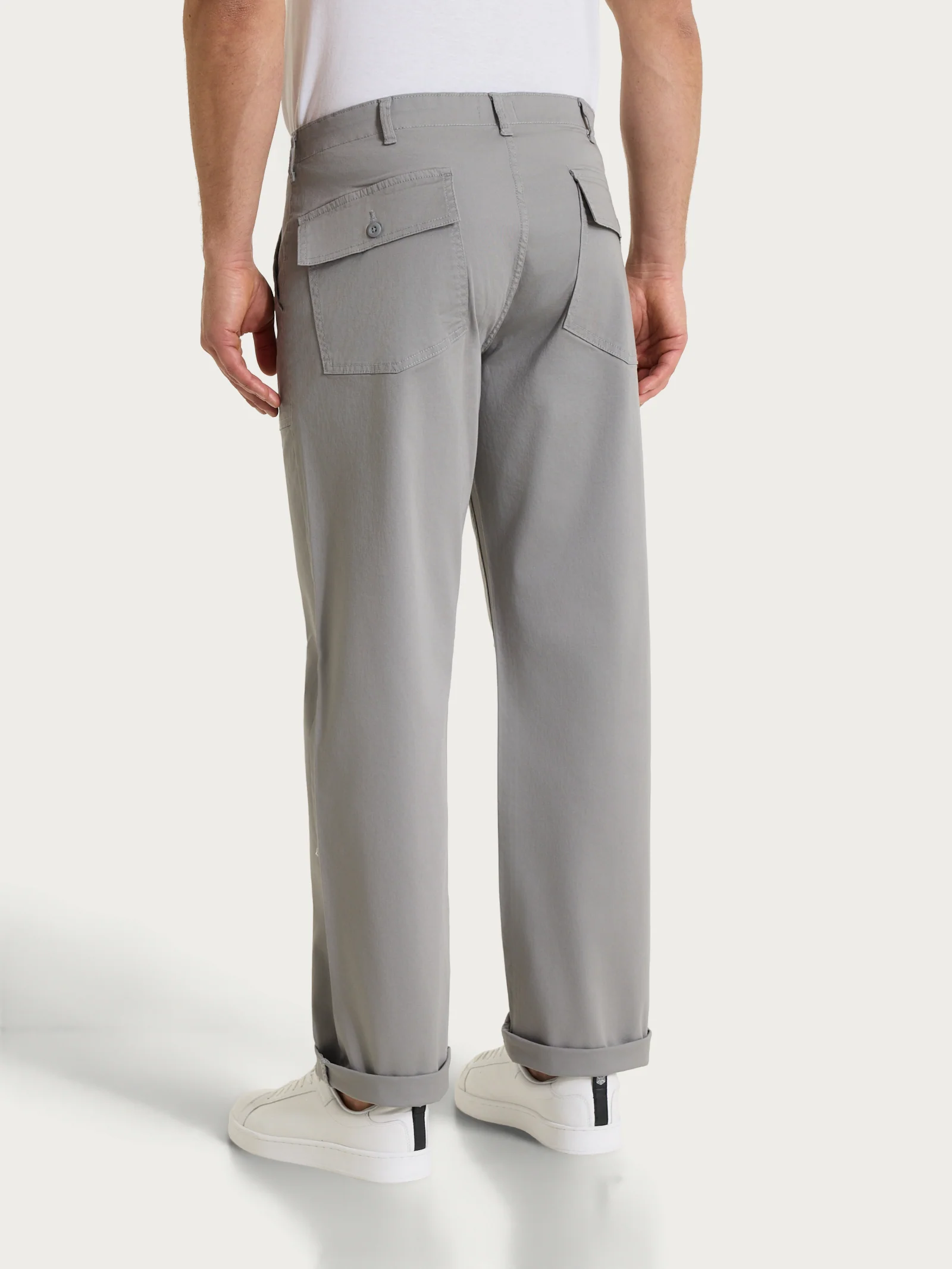 Pantalone Explorer in Heavy Duty Twill di Cotone - Pietra - Image 2