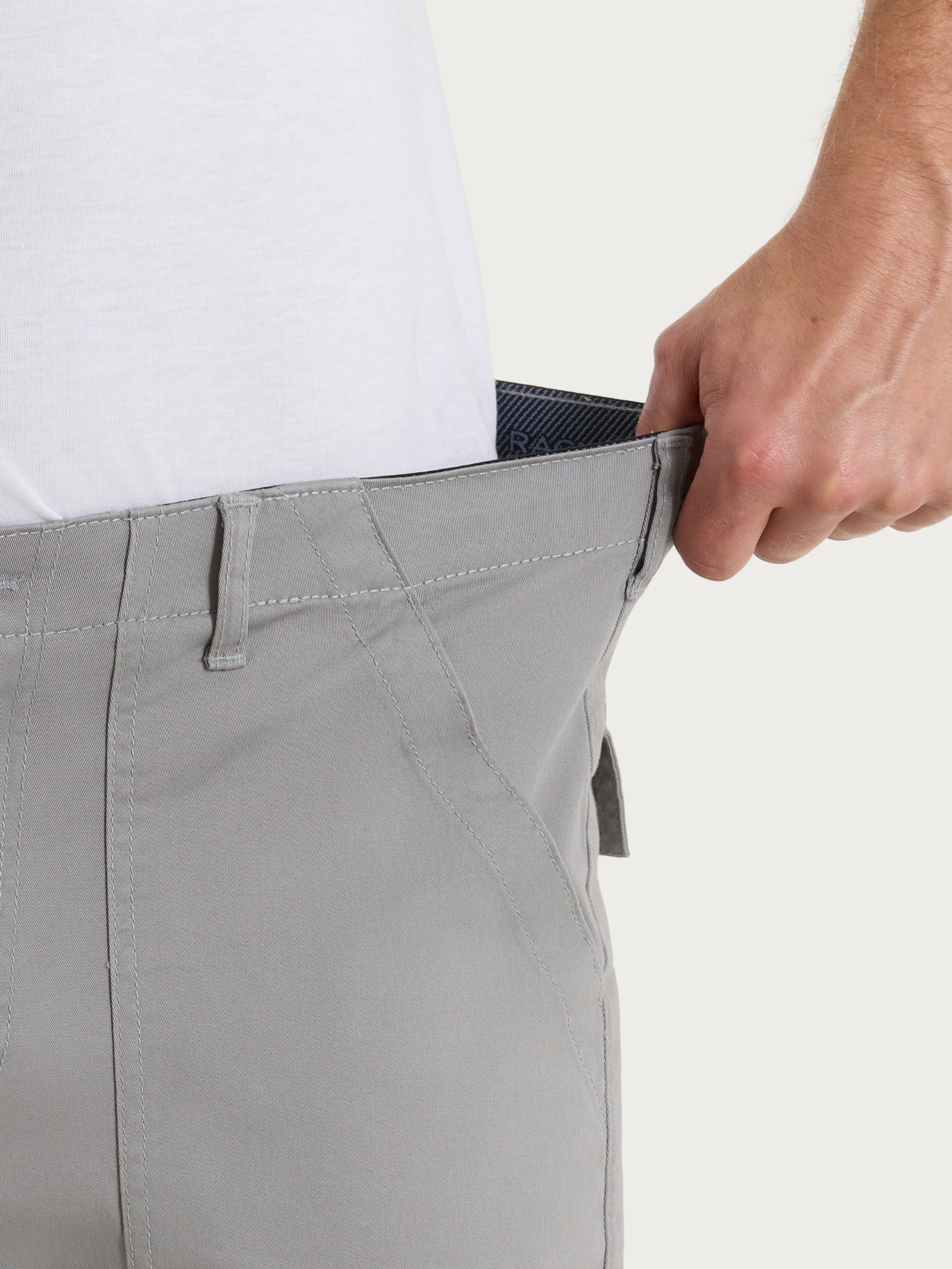 Pantalone Explorer in Heavy Duty Twill di Cotone - Pietra - Image 4