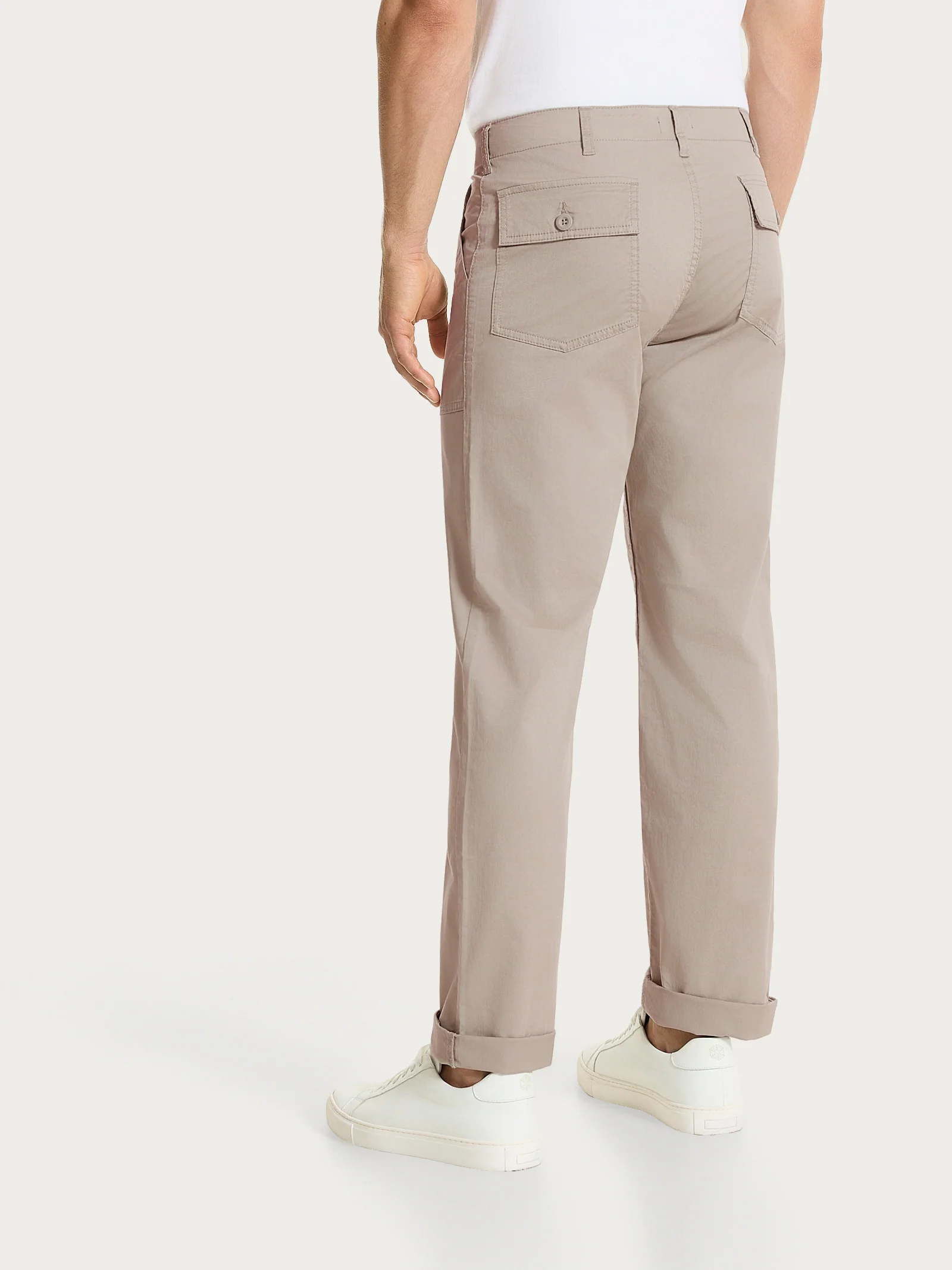 Pantalone Explorer in Heavy Duty Twill di Cotone - String - Image 4