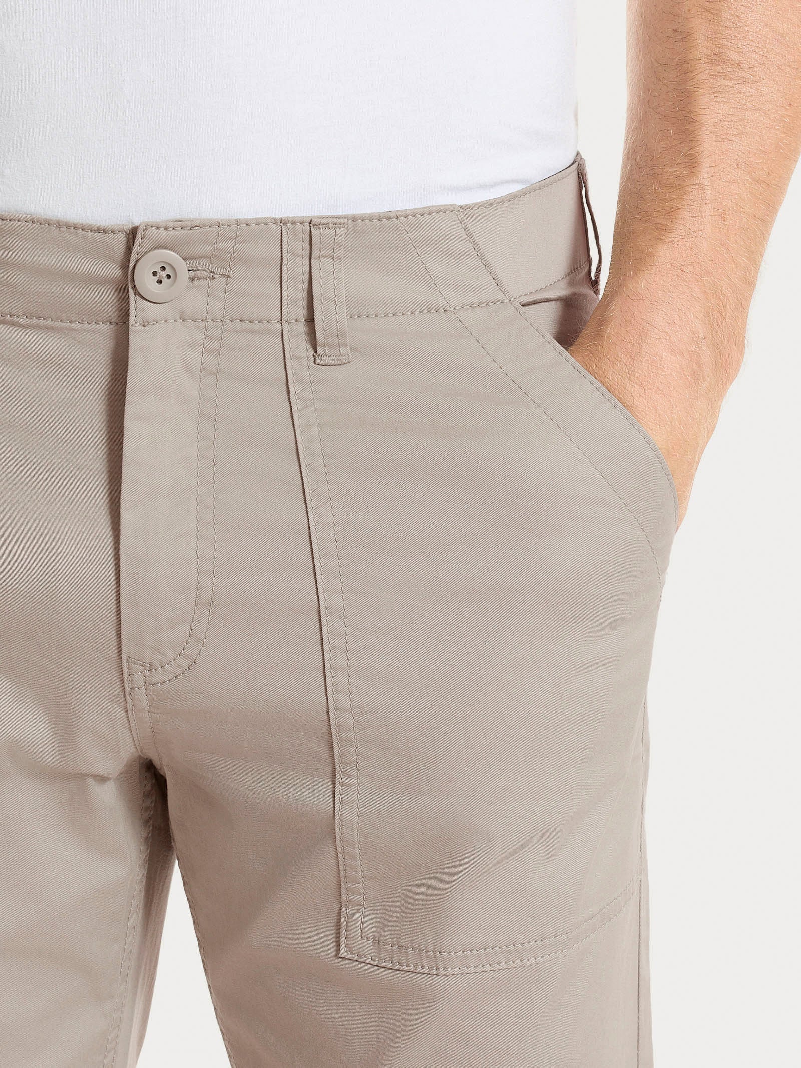 Pantalone Explorer in Heavy Duty Twill di Cotone - String - Image 6