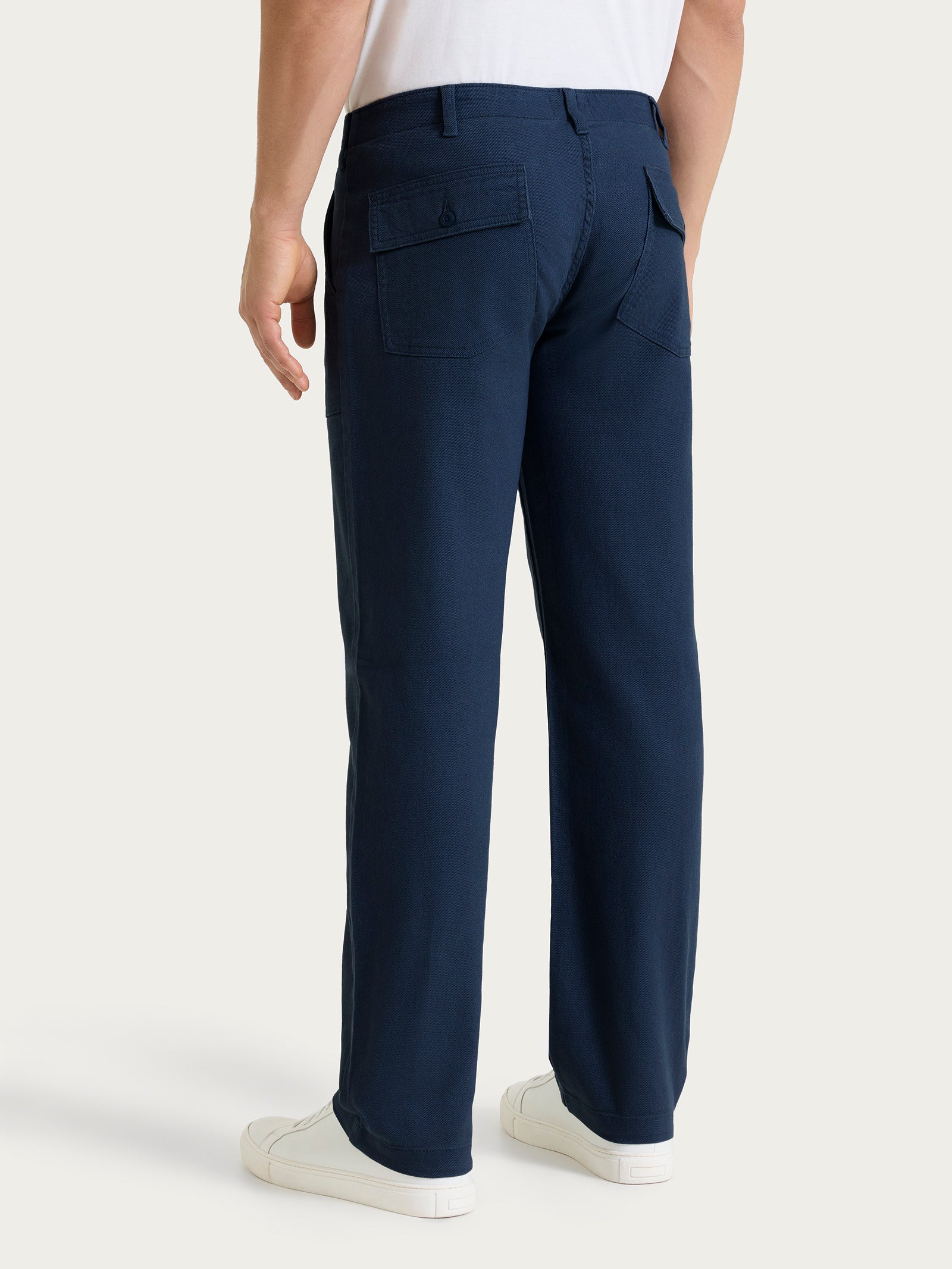 Pantalone Explorer in Raw Twill di Cotone - Profondo - Image 2