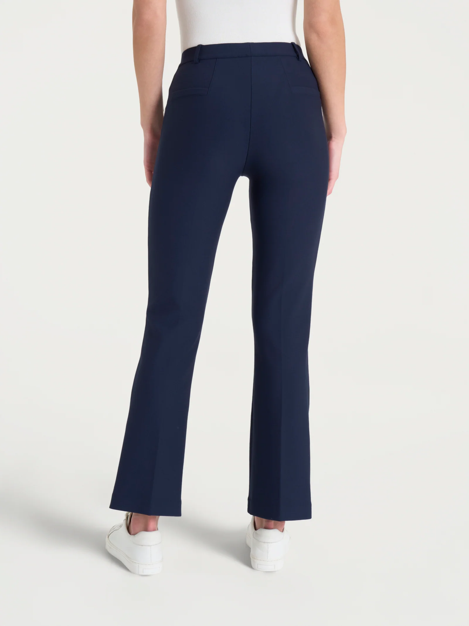 Pantalone flare alla caviglia in Compact - Persia - Image 2