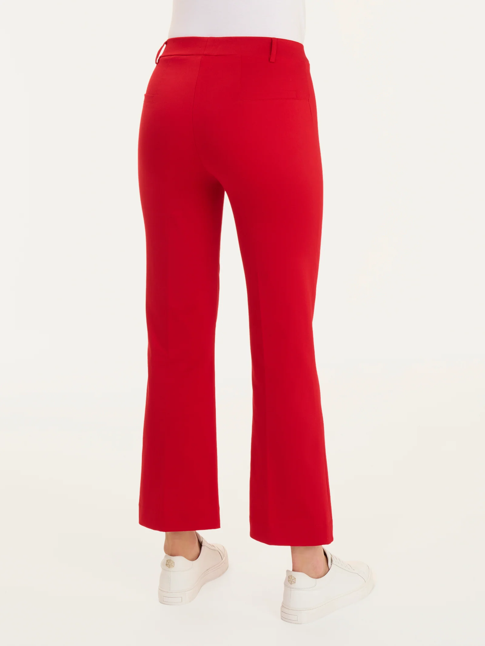 Pantalone flare alla caviglia in Satin Power - Salsa - Image 2