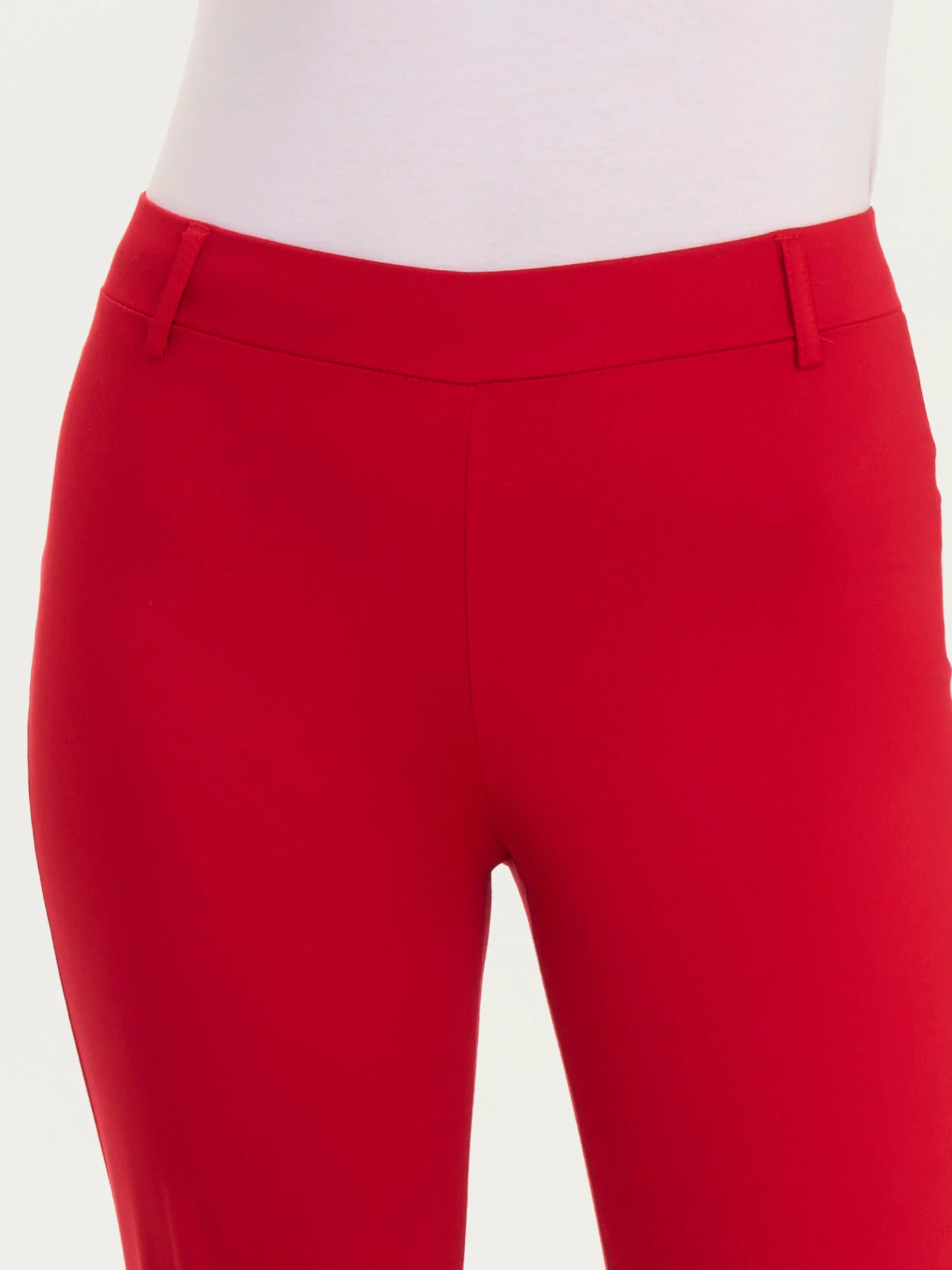 Pantalone flare alla caviglia in Satin Power - Salsa - Image 3