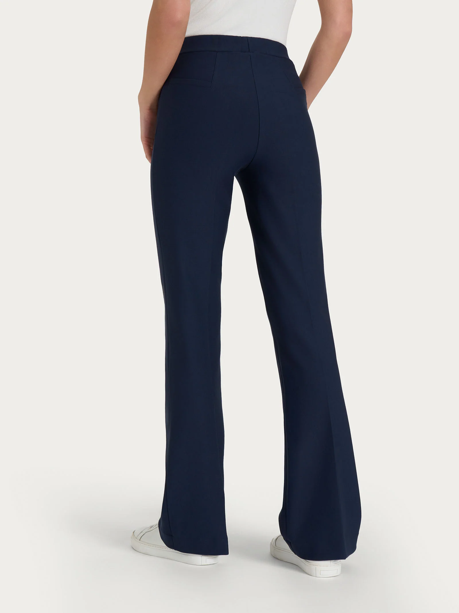 Pantalone flare in tessuto Compact - Persia - Image 2