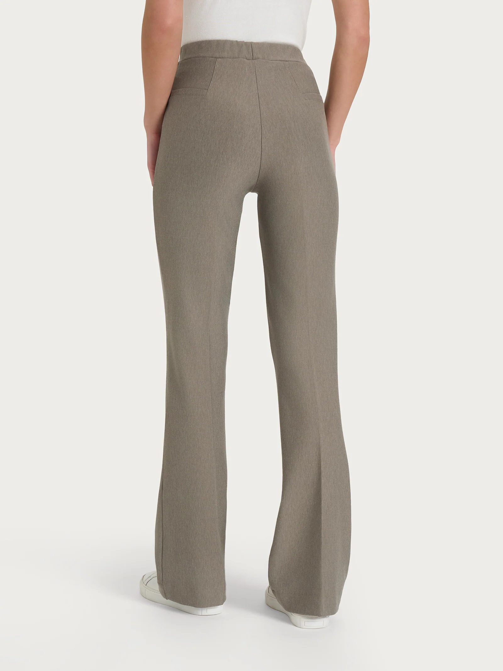 Pantalone flare in tessuto Compact - Glace' Mel. - Image 2