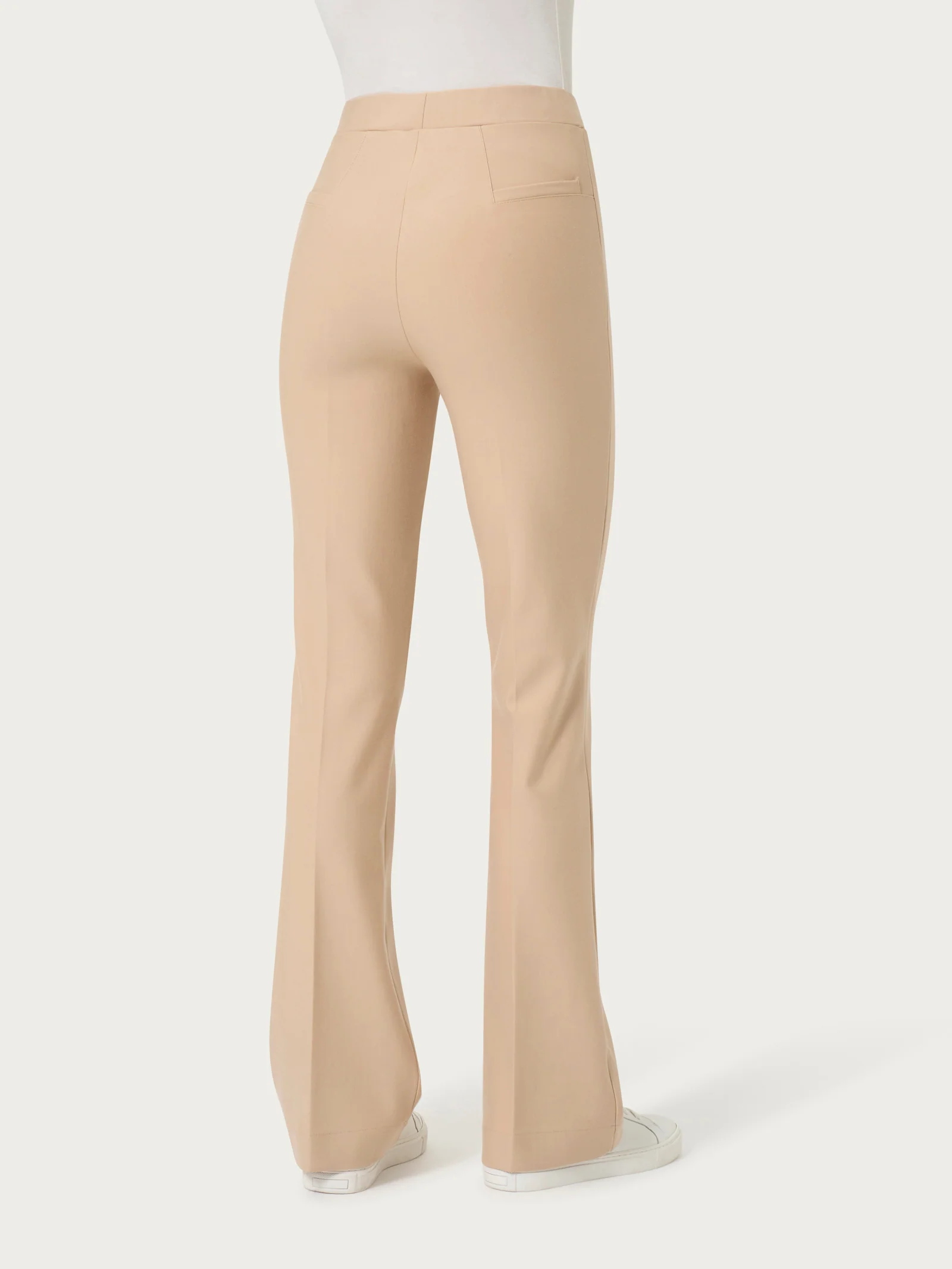 Pantalone flare in tessuto Compact - Irish Cream - Image 2