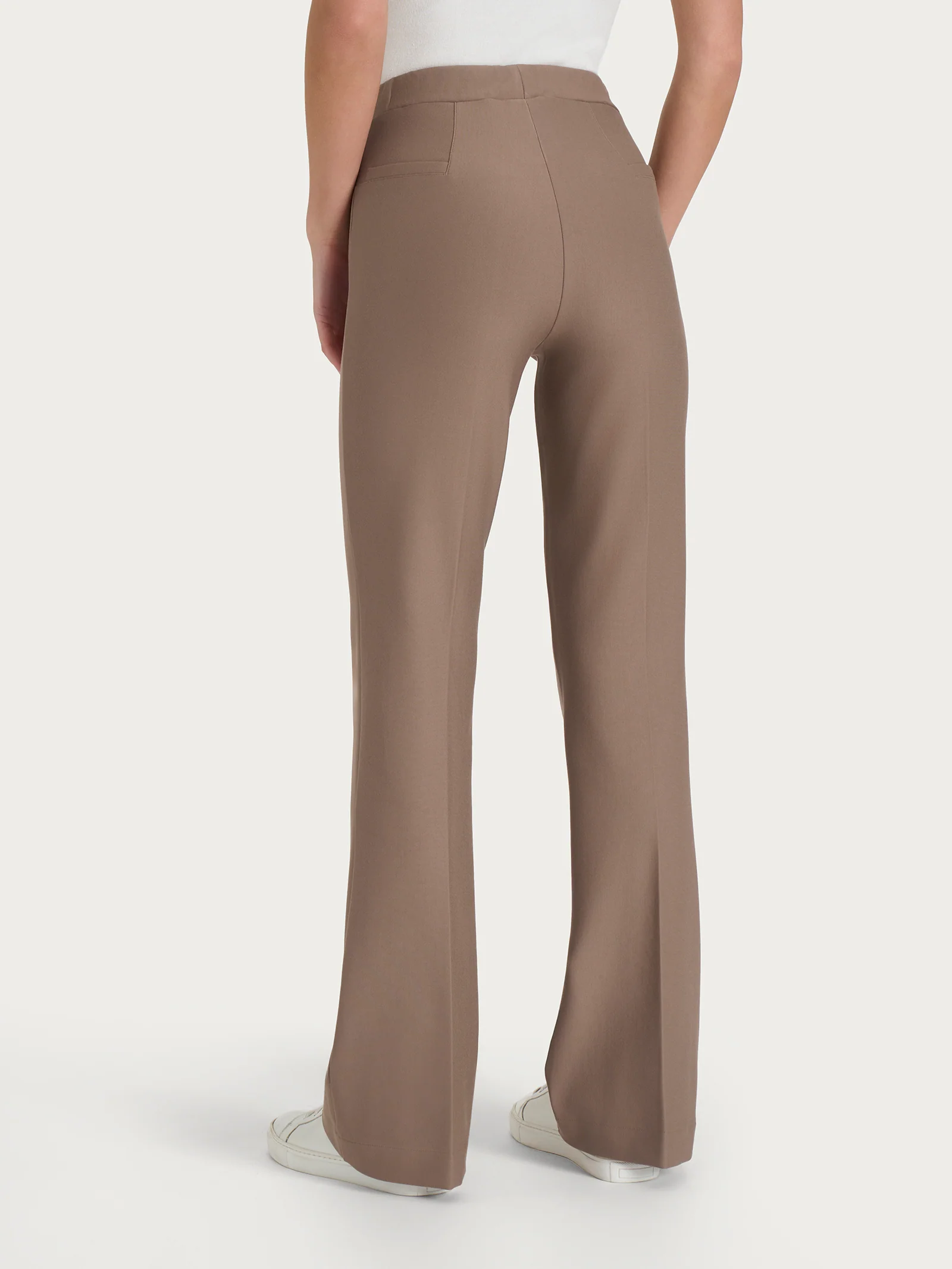 Pantalone flare in tessuto Compact - Pine Bark - Image 2