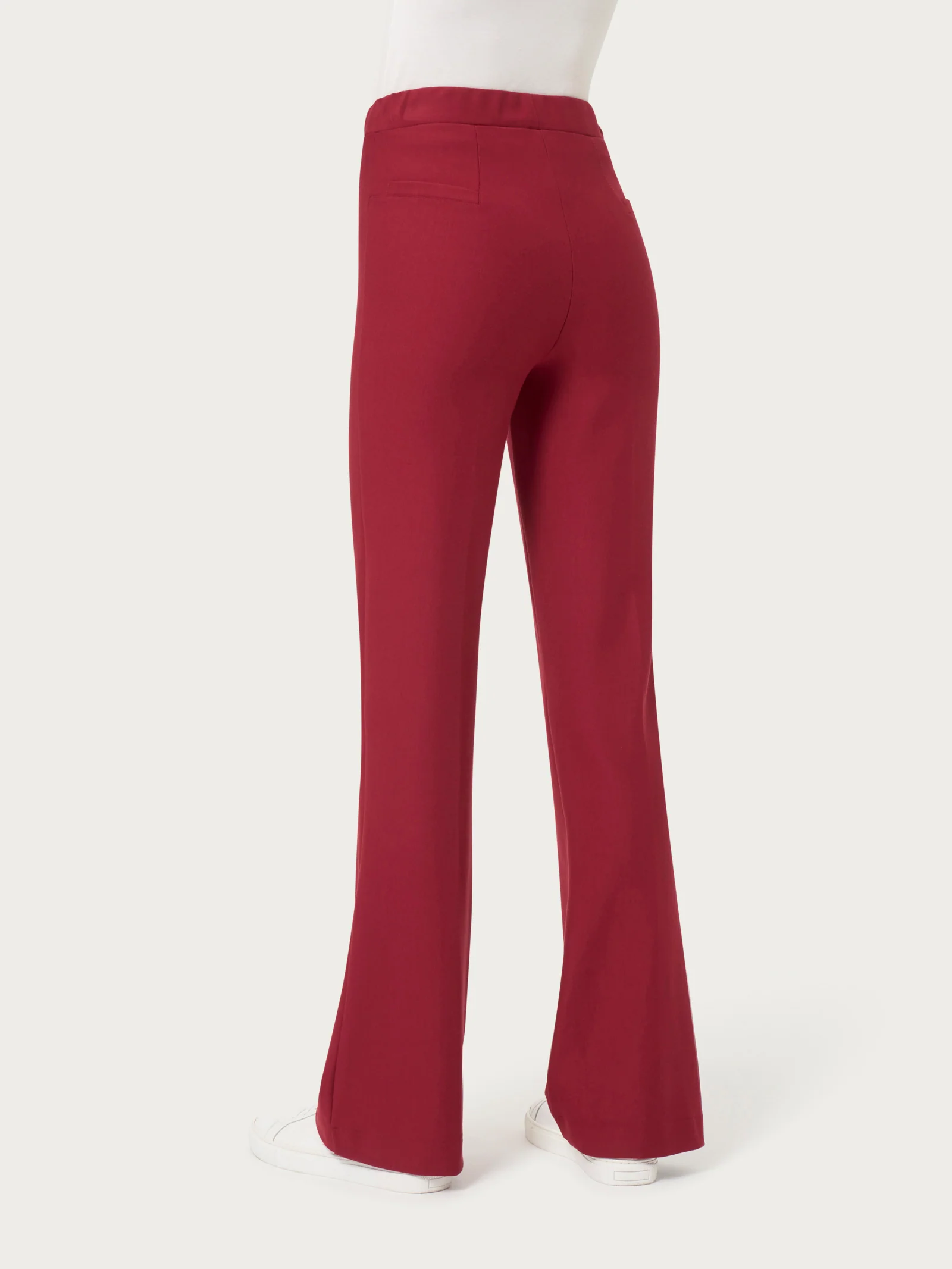 Pantalone flare in tessuto Compact - Tibetan Red - Image 2