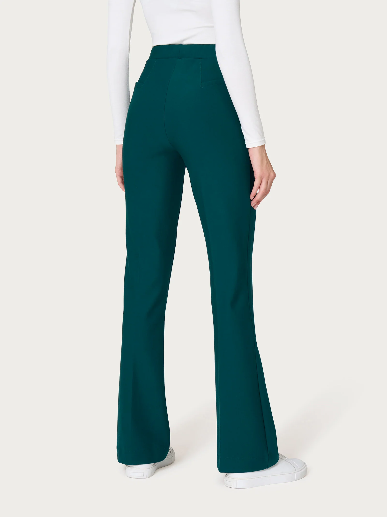Pantalone flare in tessuto Compact - Rain Forest - Image 2
