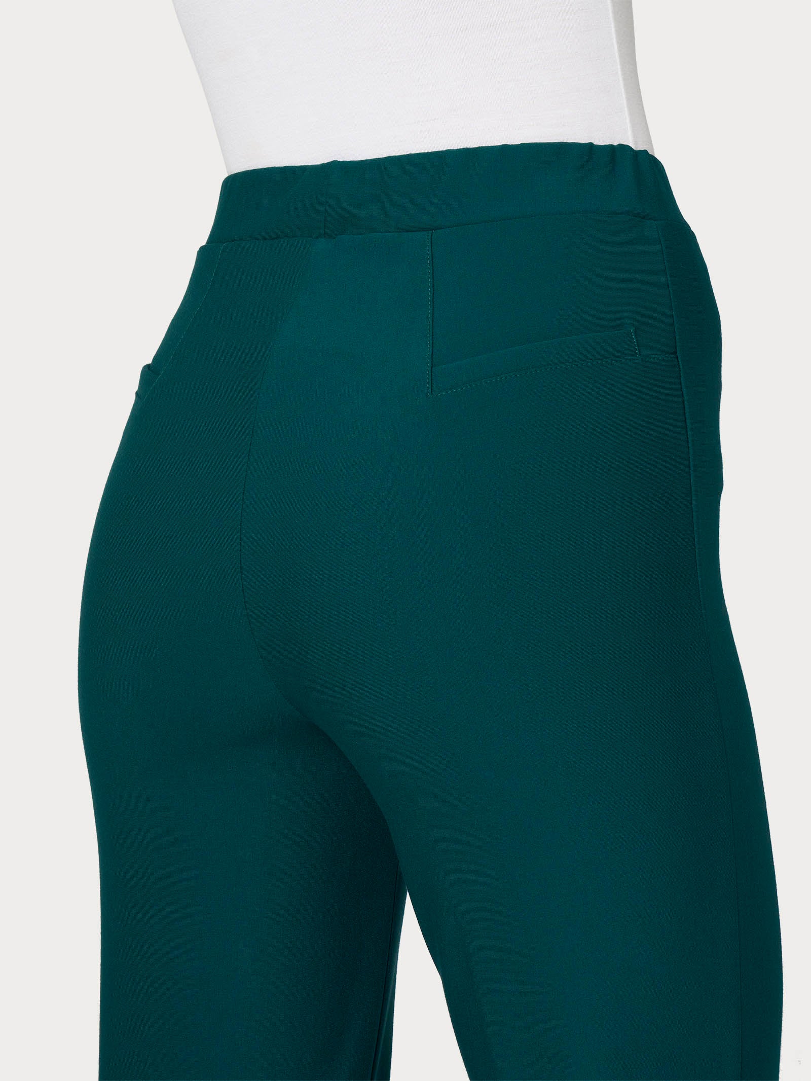 Pantalone flare in tessuto Compact - Rain Forest - Image 3