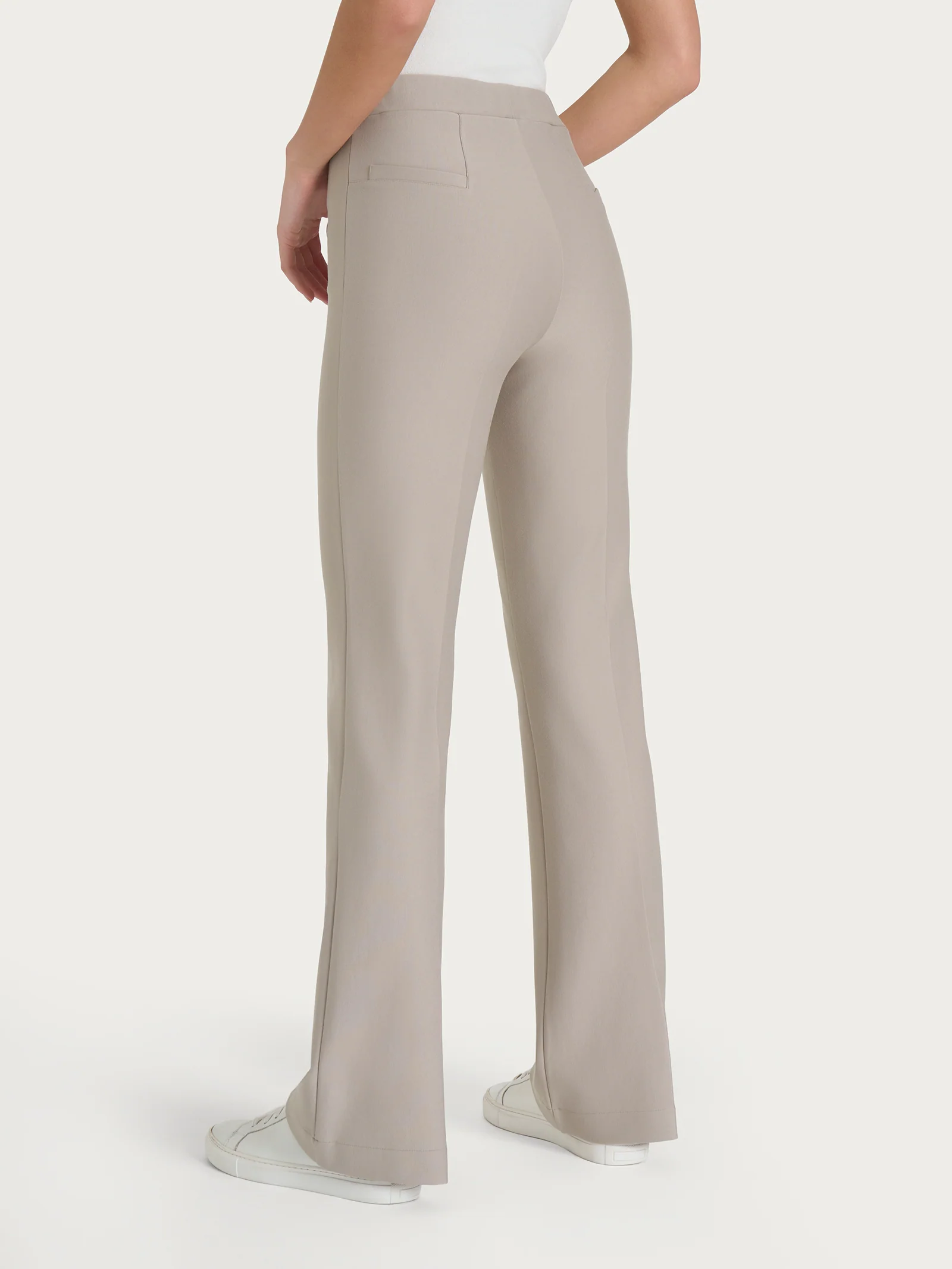 Pantalone flare in tessuto Compact - String - Image 2