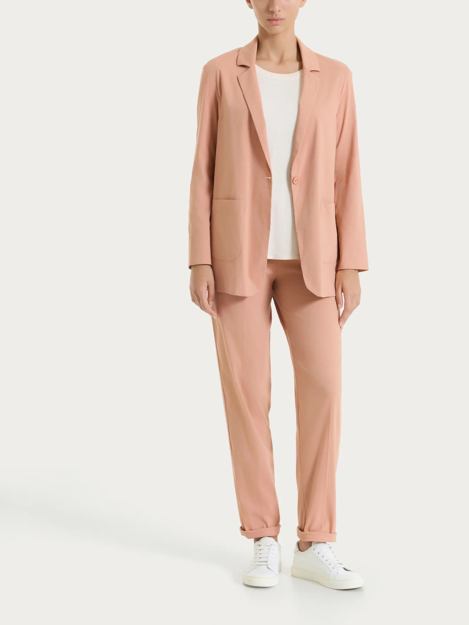 Pantalone jogger con tasche in Super Fresh - Cork - Image 6