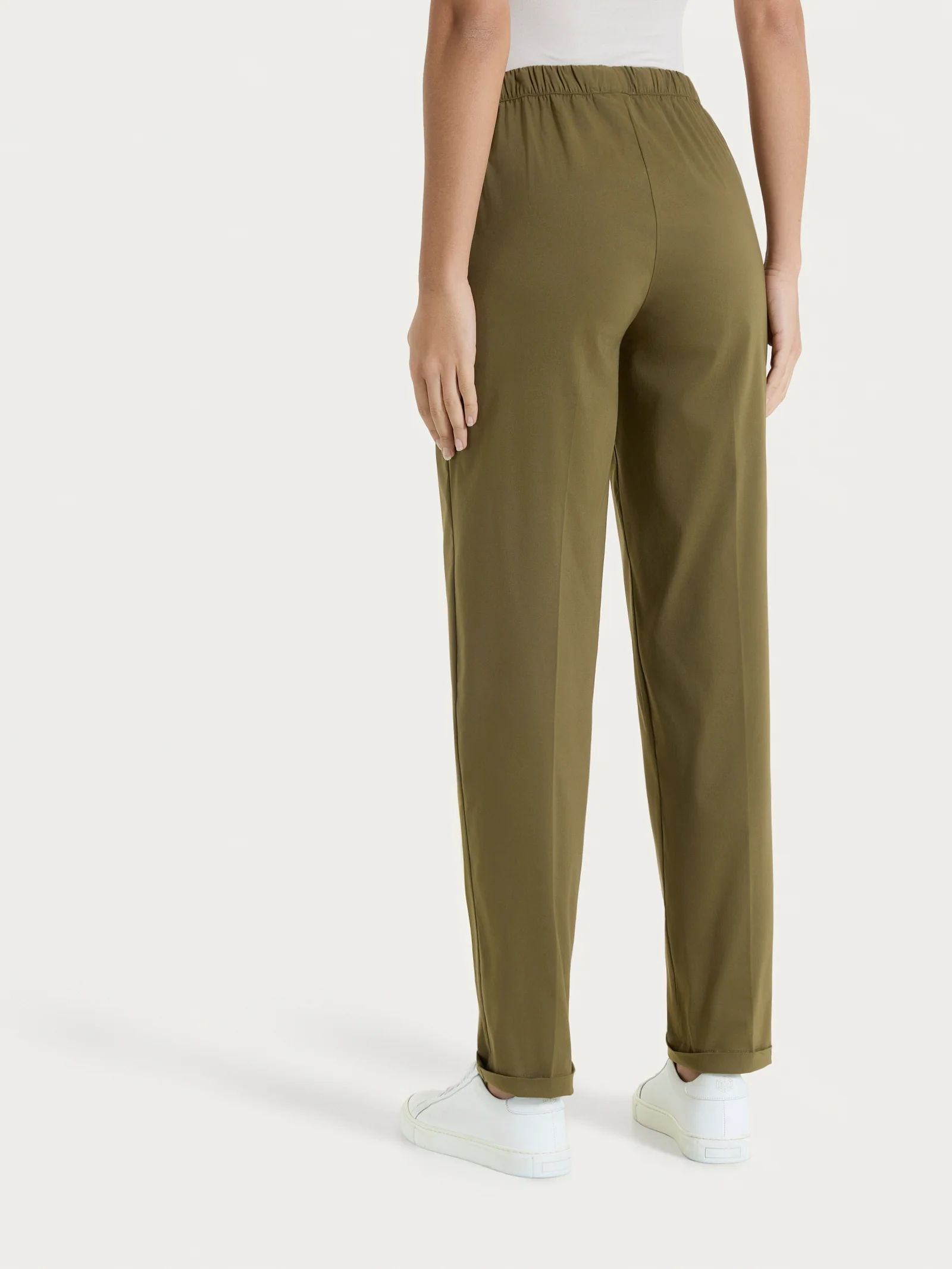 Pantalone jogger con tasche in Super Fresh - Dark Olive - Image 7