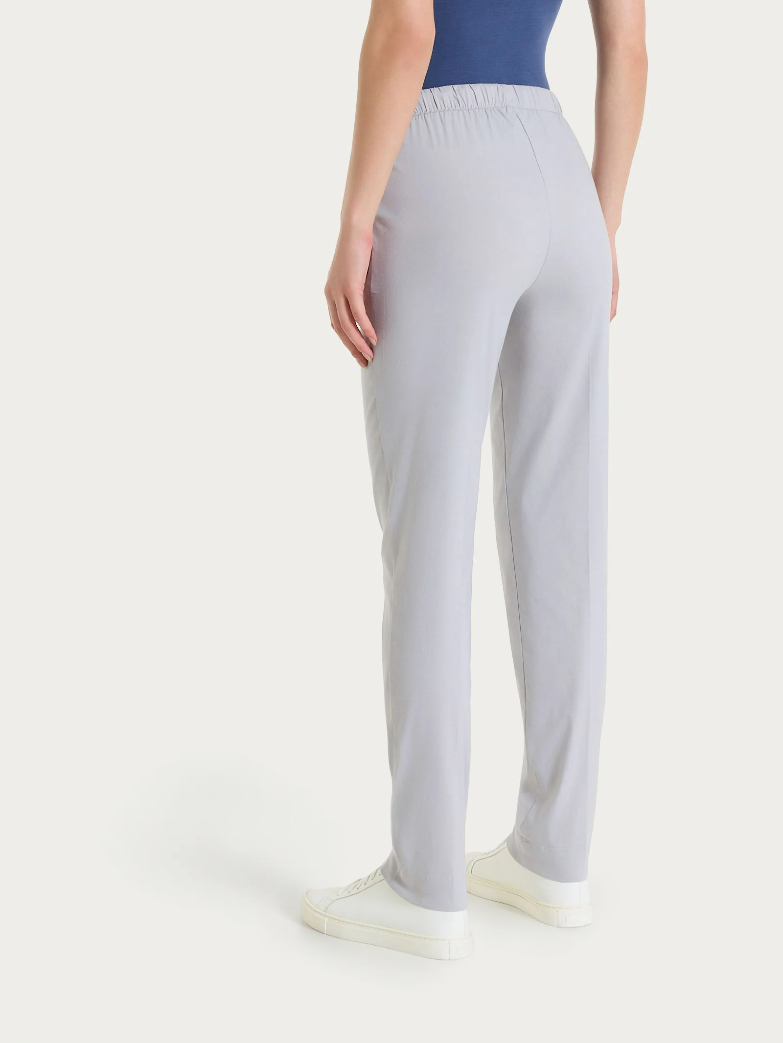 Pantalone jogger con tasche in Super Fresh - Silver Sconce - Image 3