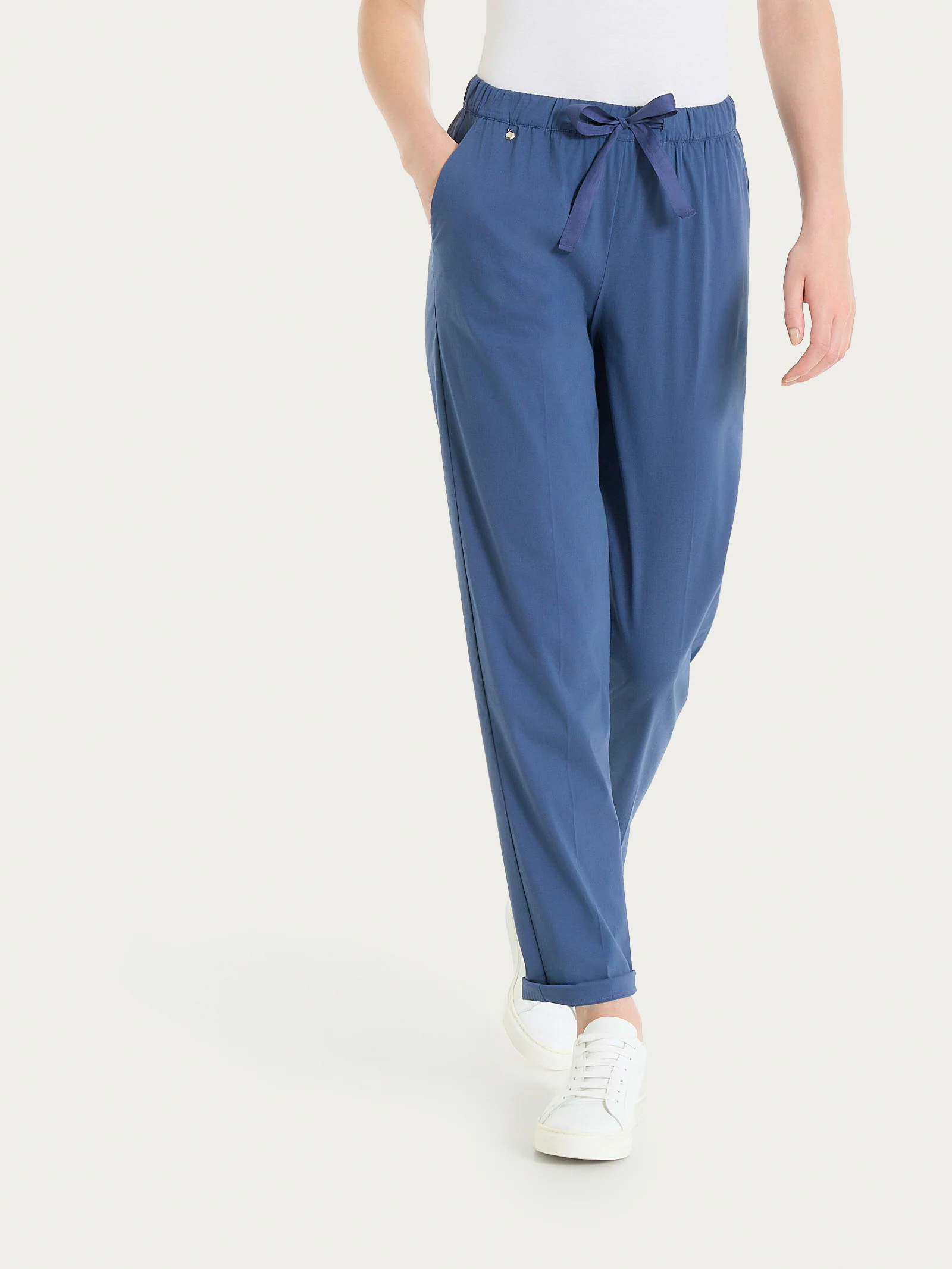 Pantalone jogger con tasche in Super Fresh - Oceana - Image 3