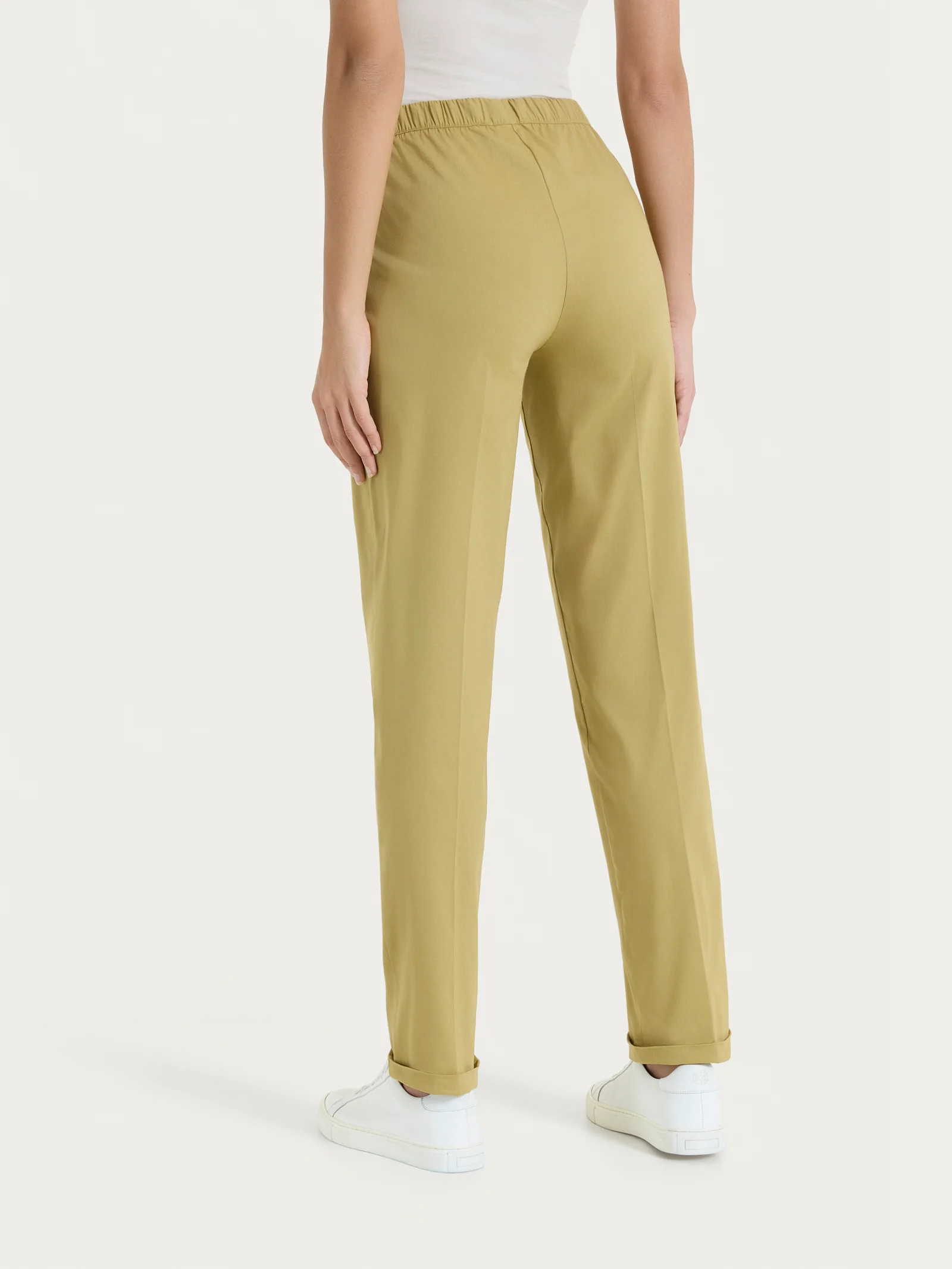 Pantalone jogger con tasche in Super Fresh - Khaki - Image 4