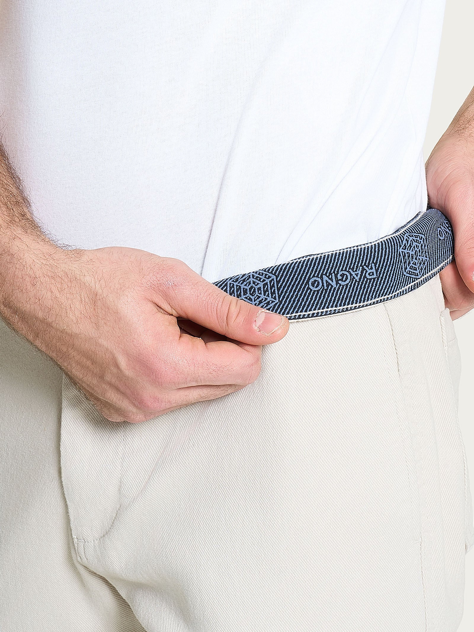 Pantalone Mariner in Raw Twill di Cotone - Champignon - Image 4