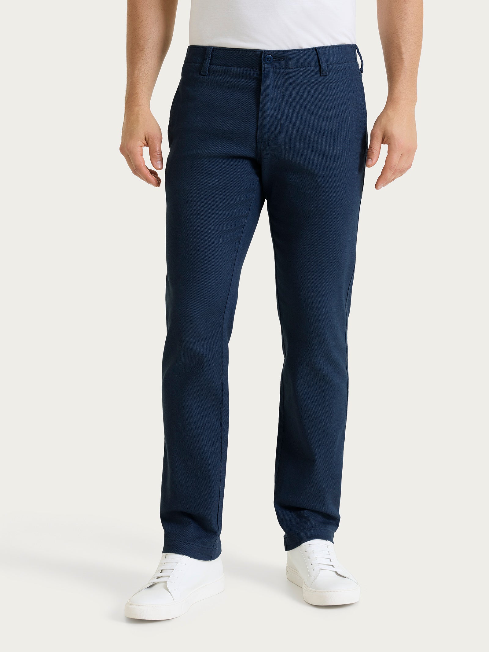 Pantalone Mariner in Raw Twill di Cotone - Profondo