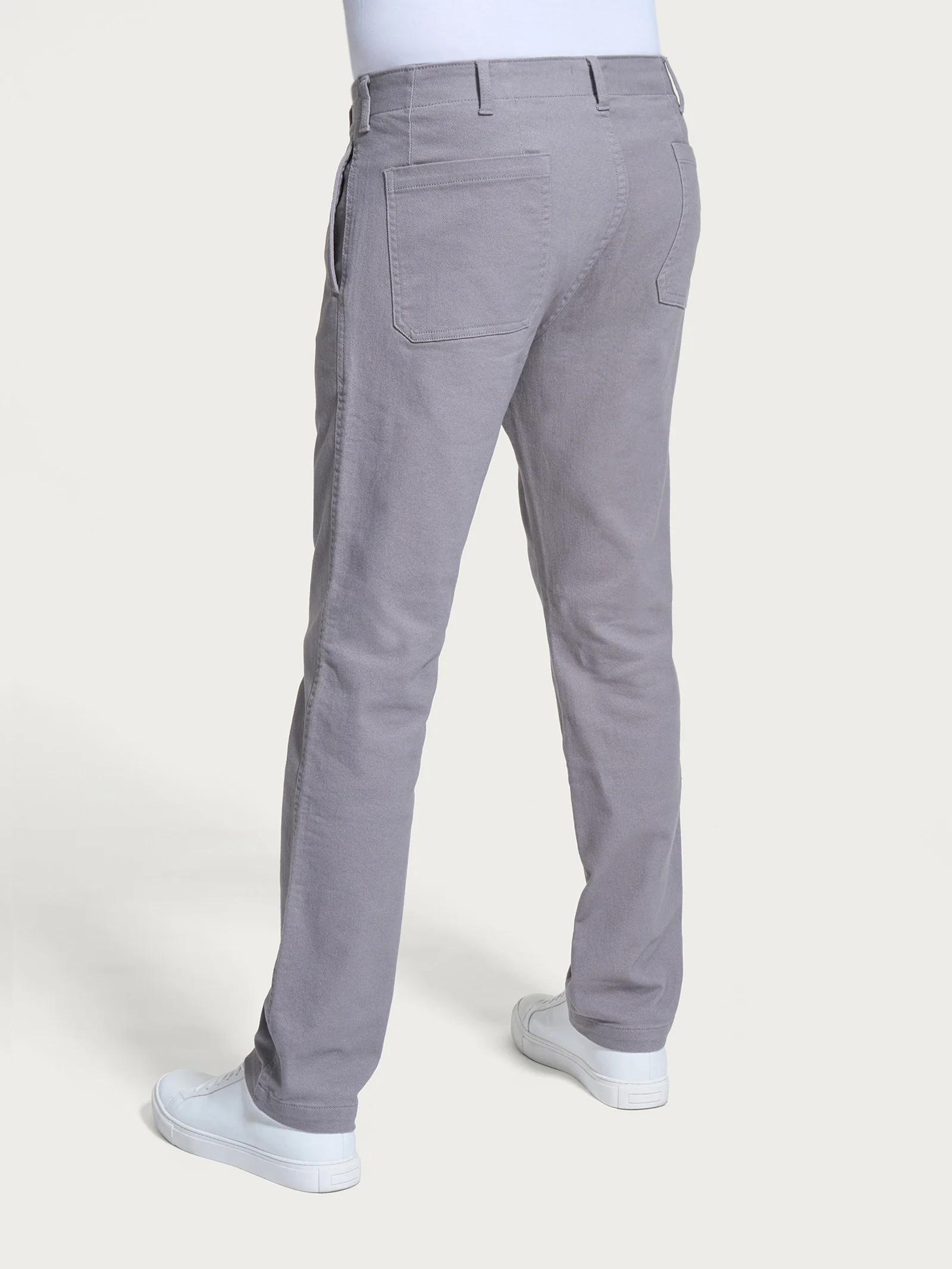 Pantalone Mariner in Raw Twill di Cotone - Pietra - Image 2